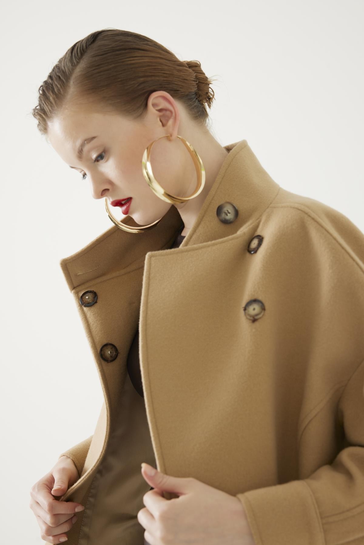 High Collar Cashmere Coat