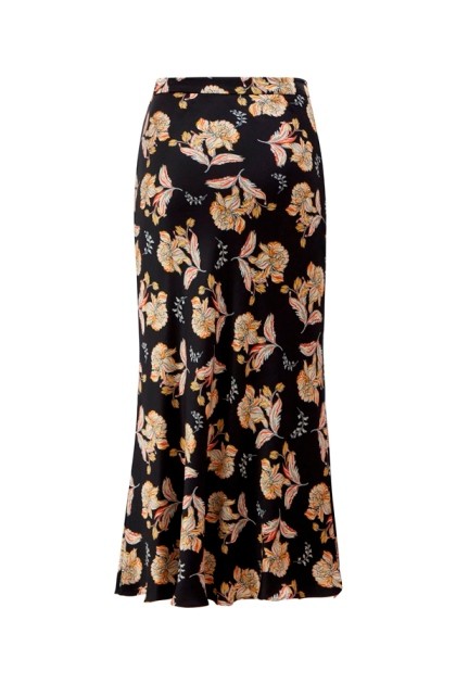 Patterned Midi Skirt