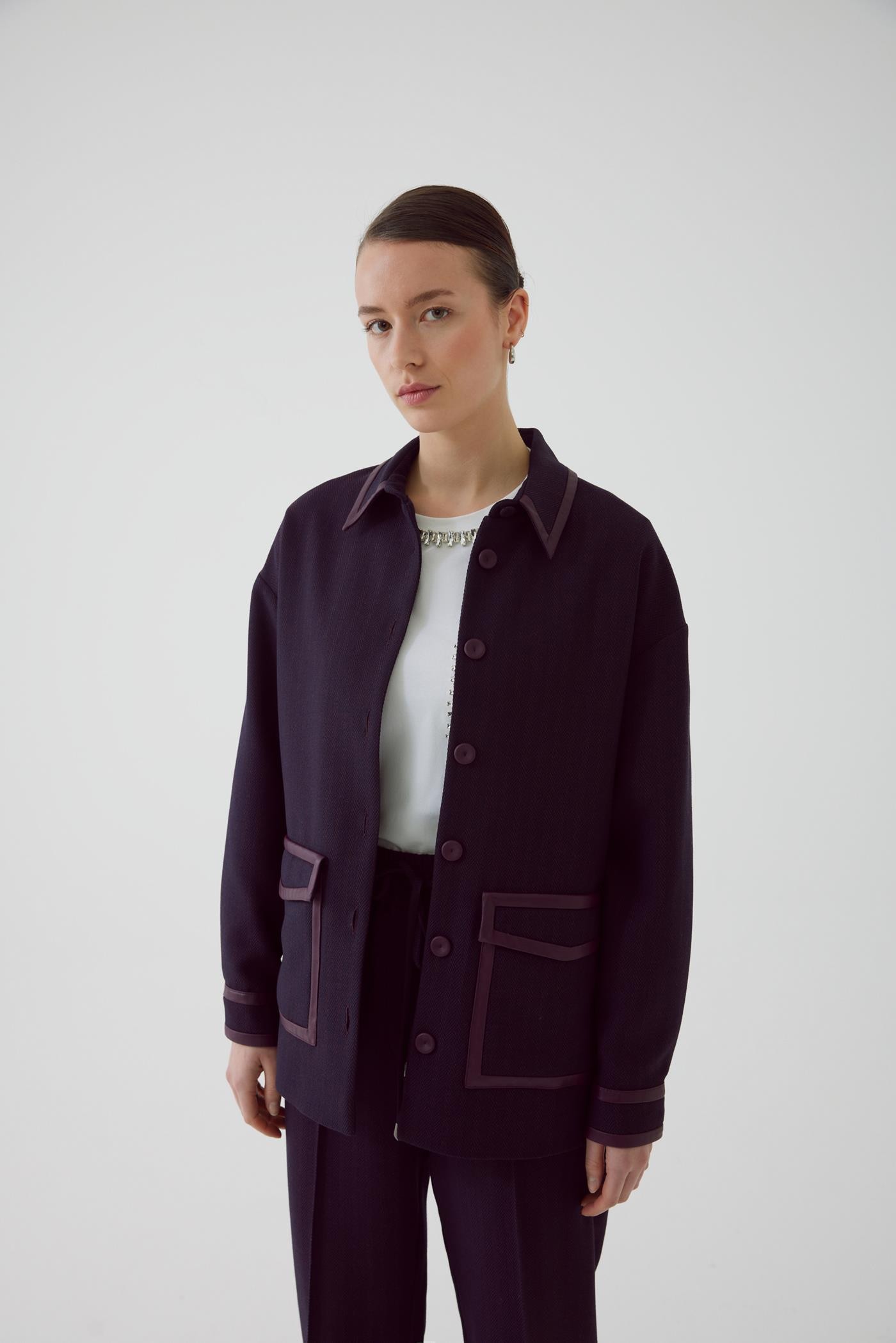 Pocketed Belted Regular Jacket