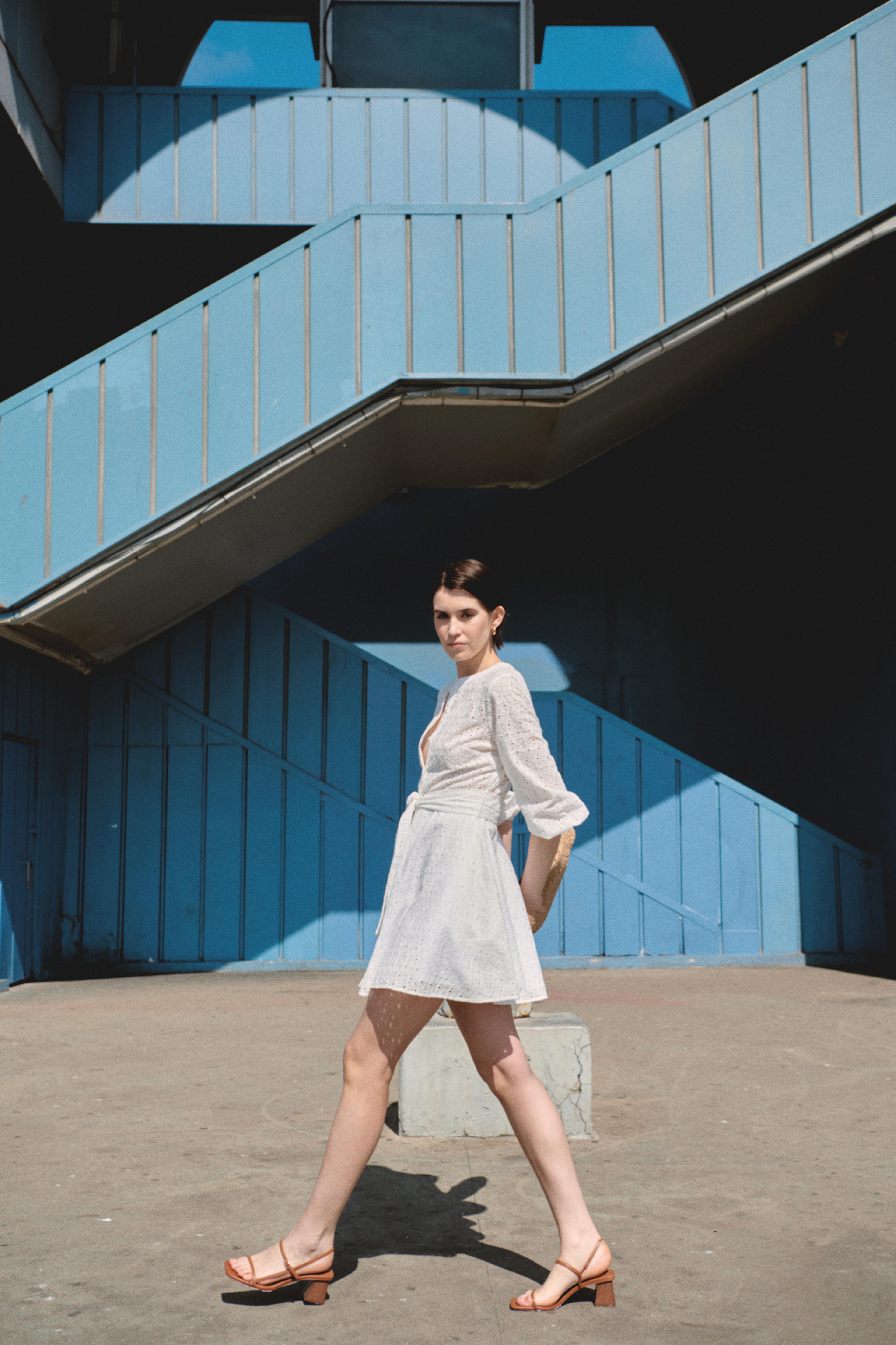 White Lace Mini Dress