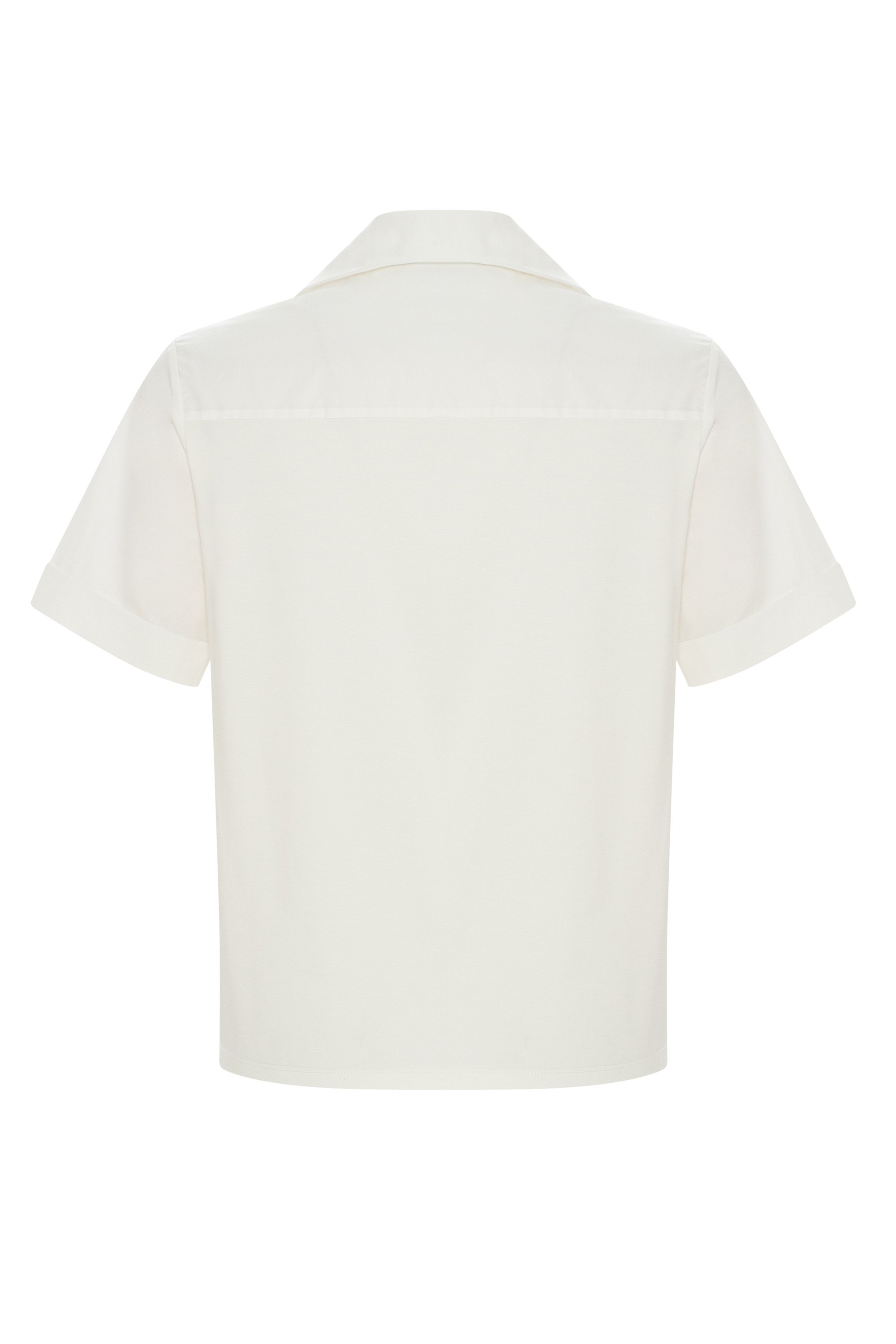 Collared and Cotton T-shirt Model