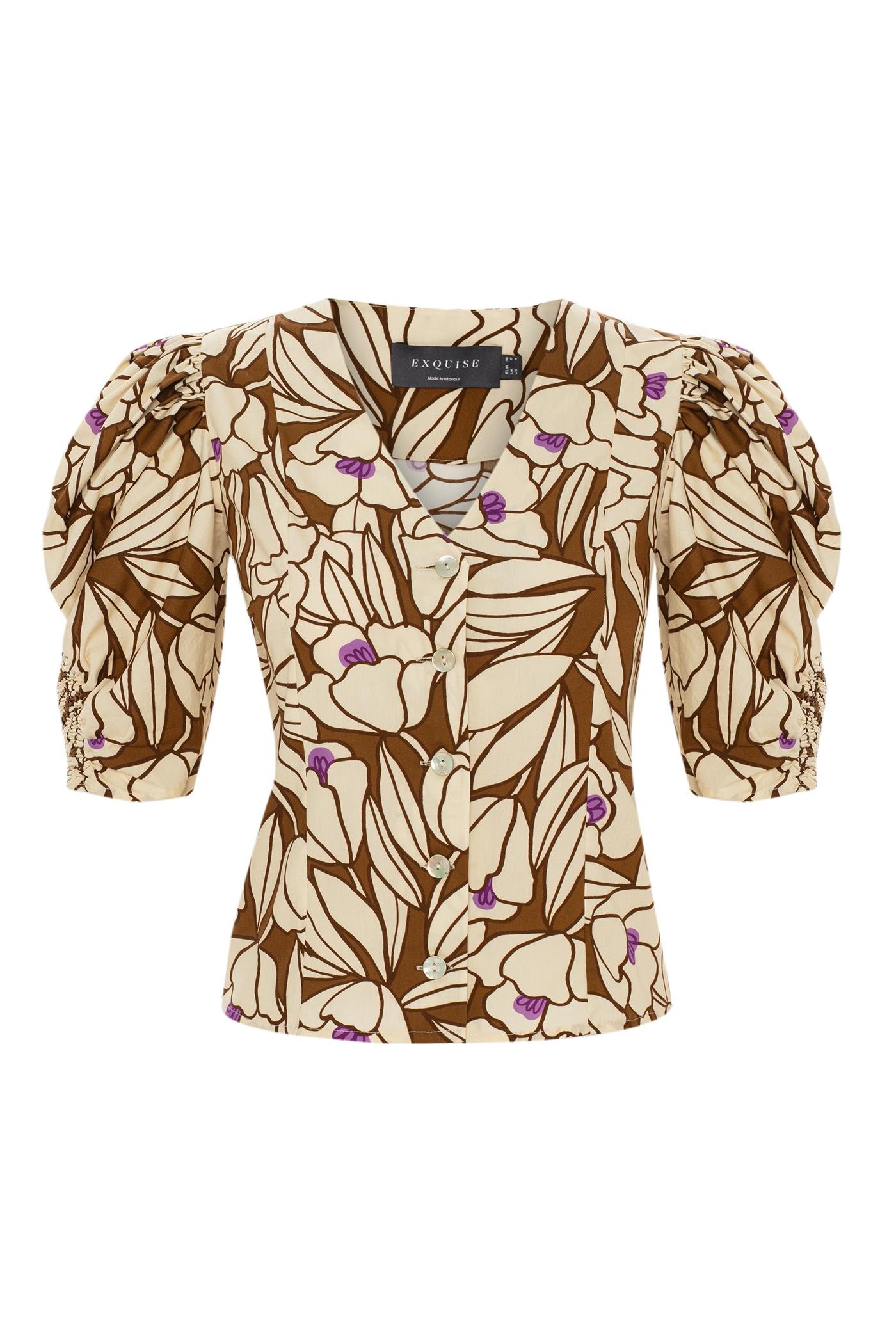 Sleeve Detail and Flower Shirt Design