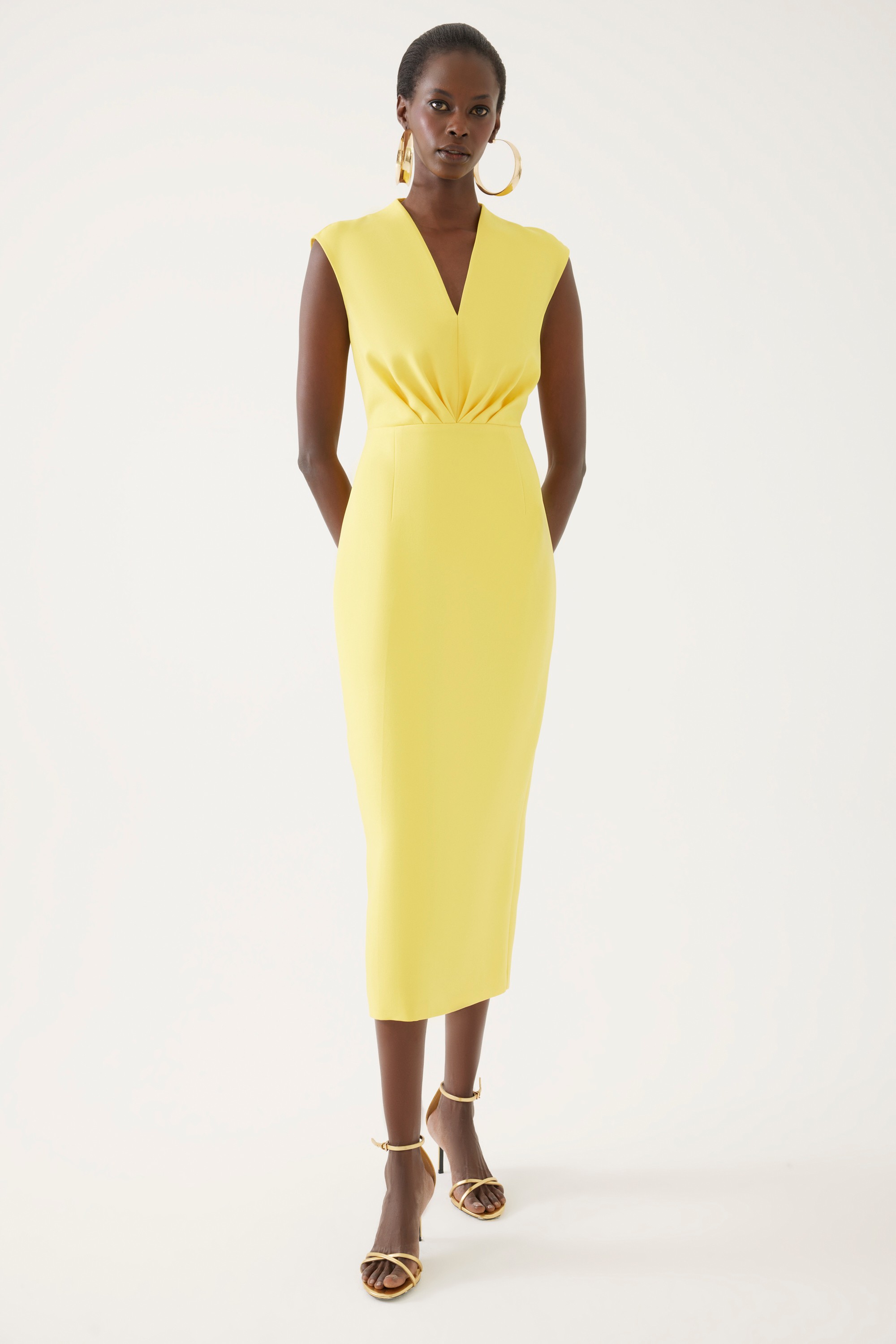 Yellow Pencil Dress