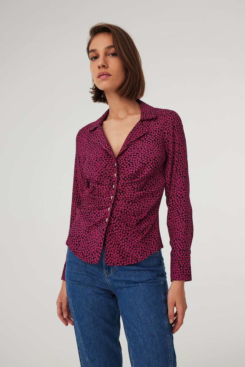 Patterned Buttoned Shirt