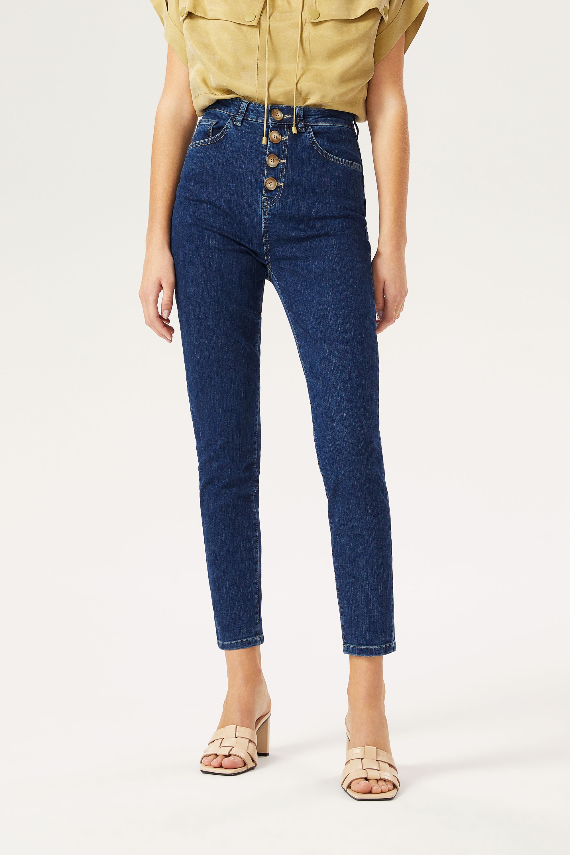 High-Waisted Skinny Pants