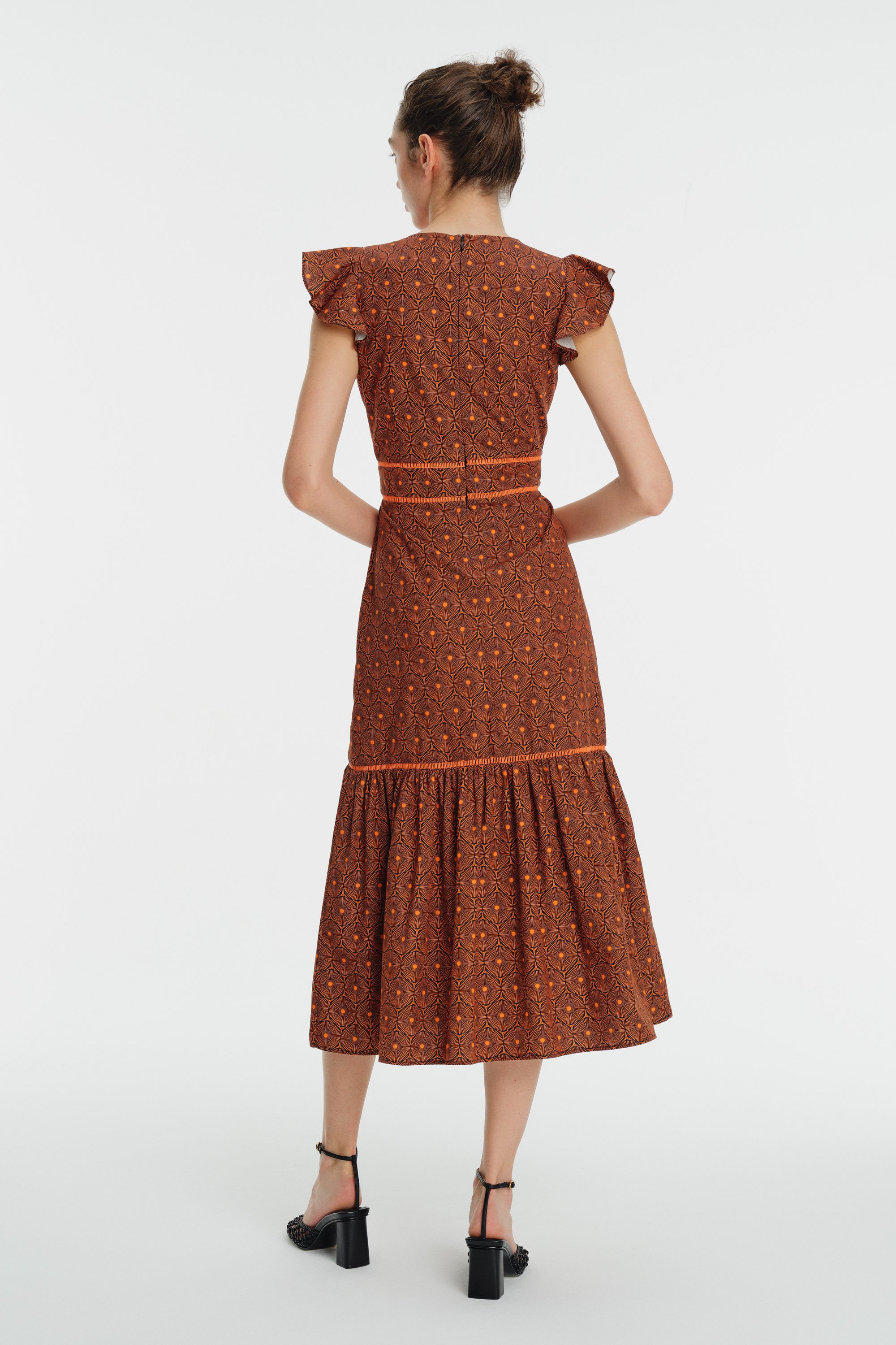 Midi Length Grograin Dress