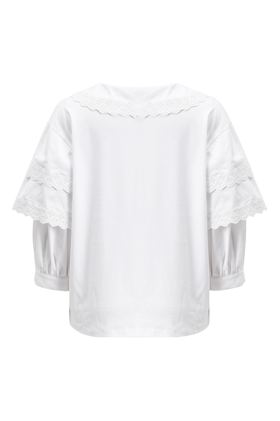 V-Neck Puff Sleeve Blouse