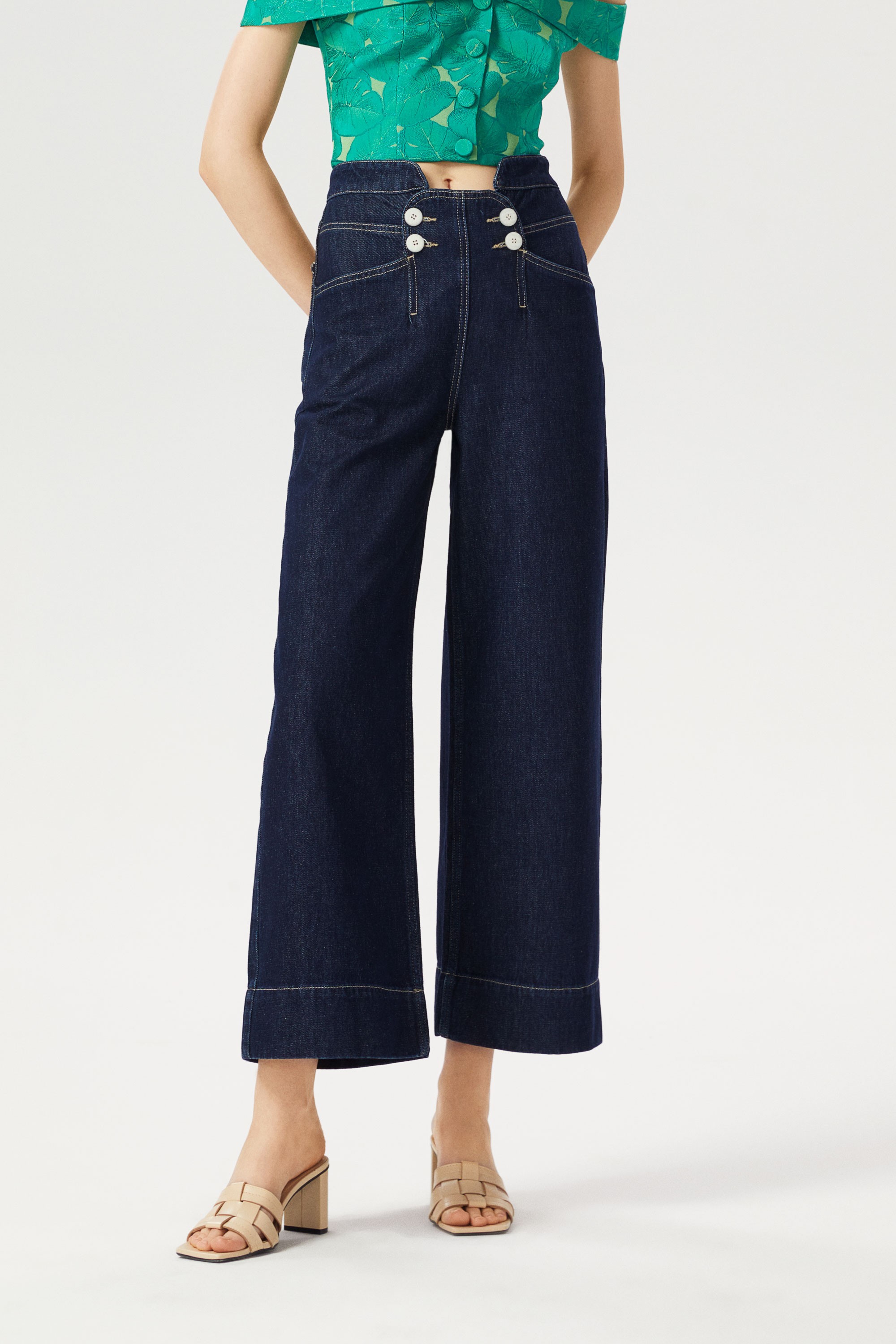 High-Waisted Jean Pants