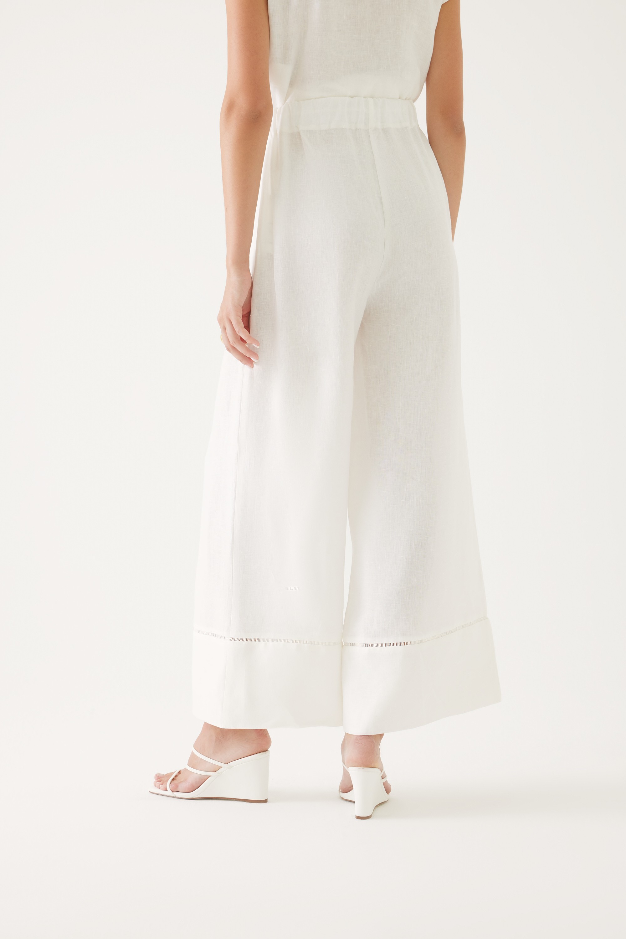 Tie Waist Wide-leg Pants