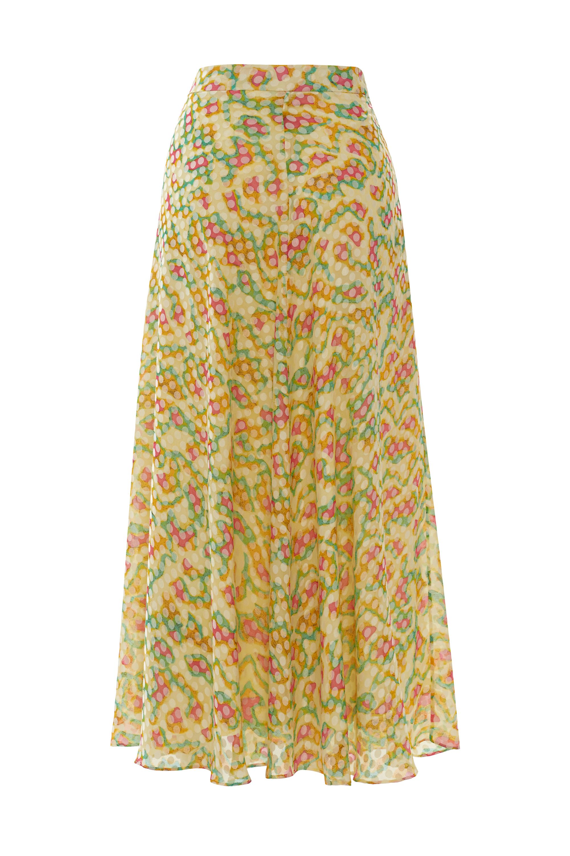 Lined and Decorated with Colorful Polka Dots Skirt