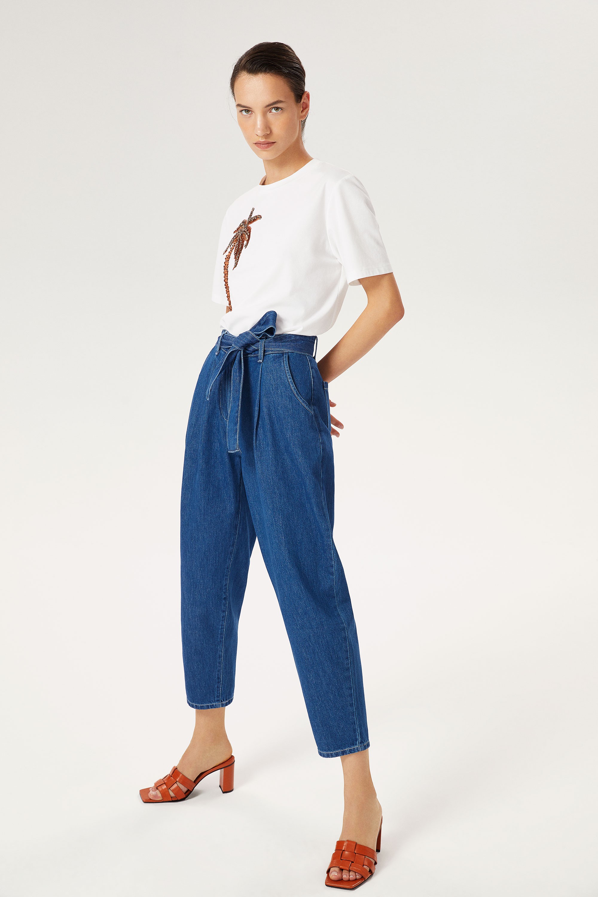 High-Waisted Jean Pants