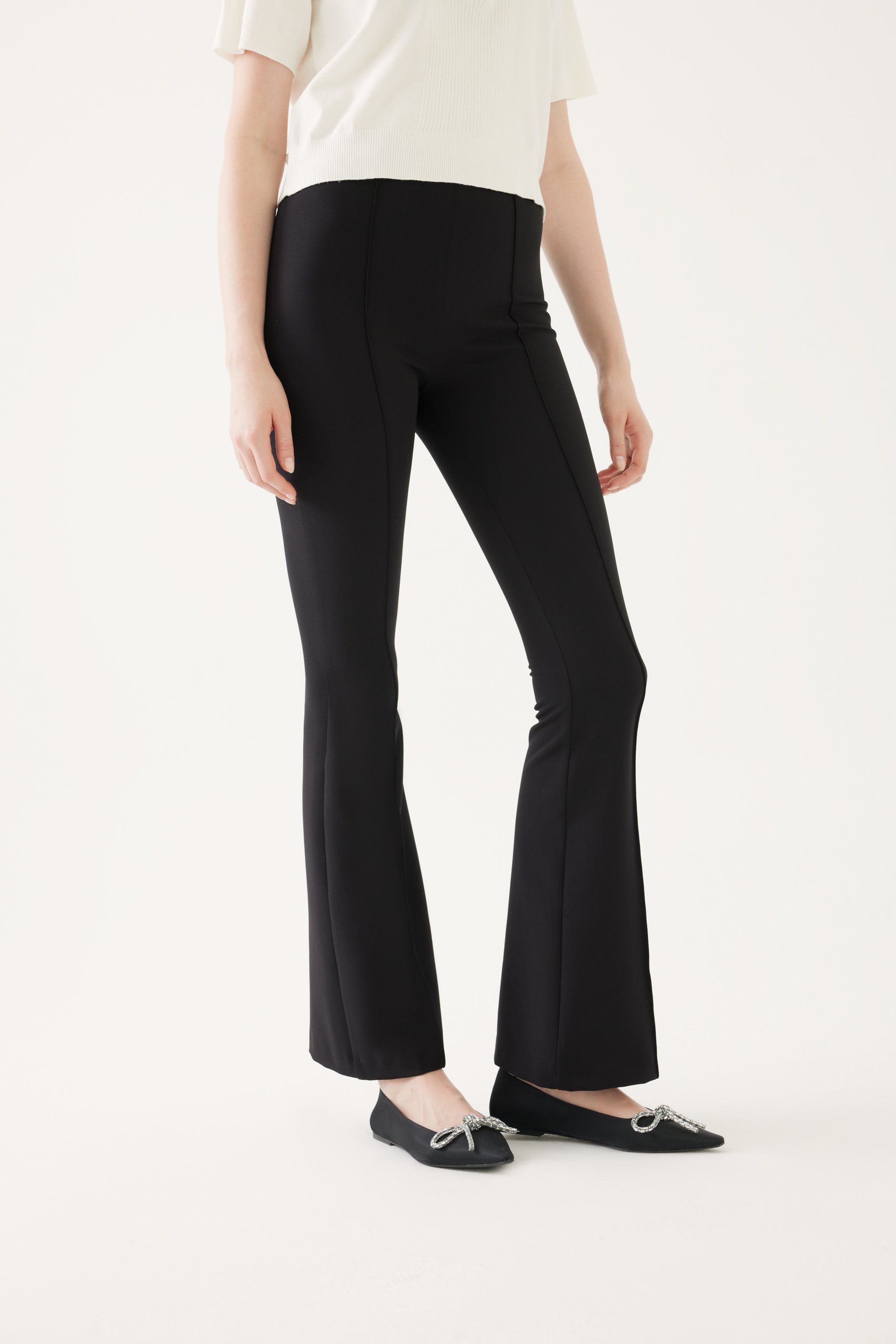 High-Waisted Slim Fit Pants