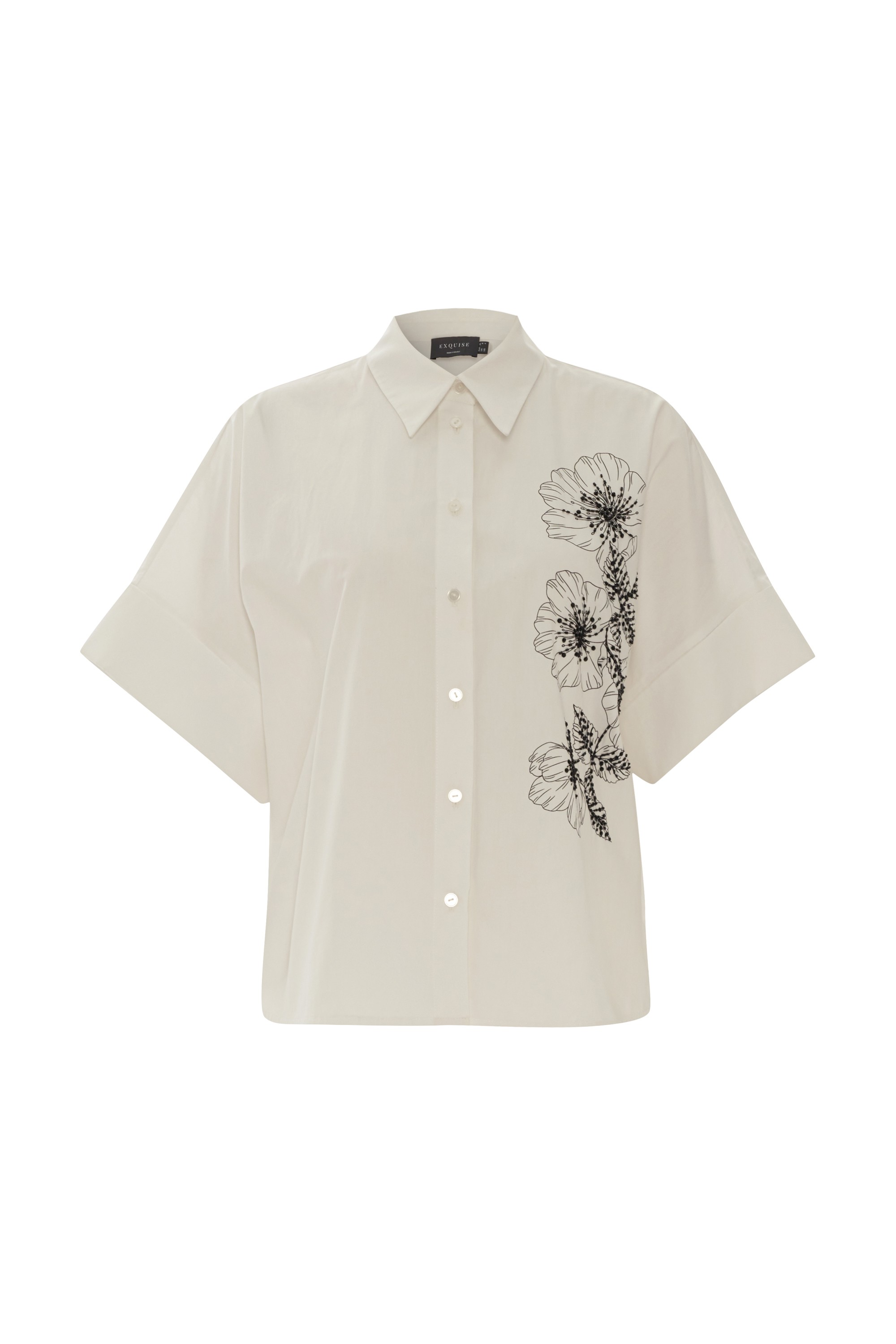 Floral and White Shirt Design