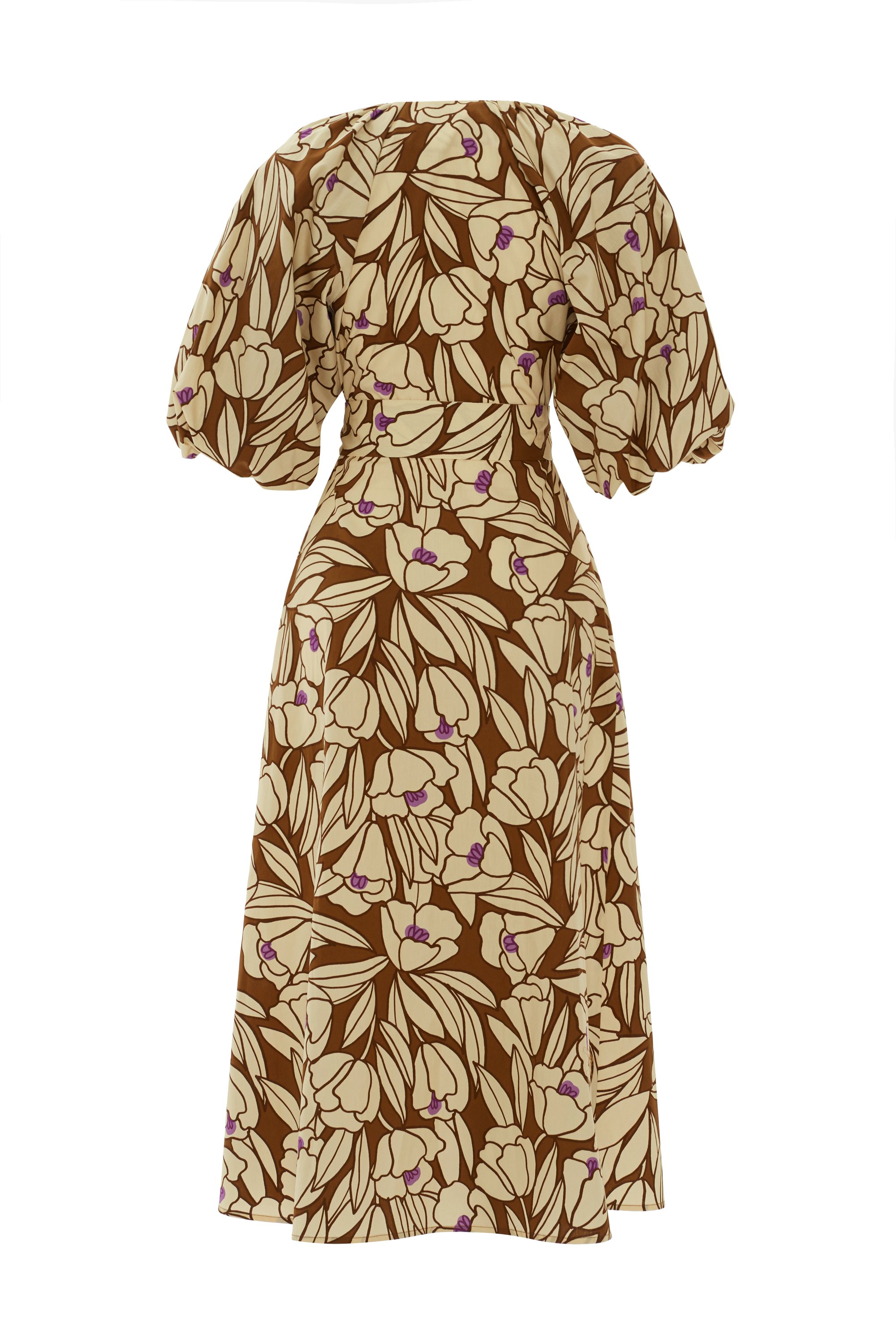 Tan Midi Dress