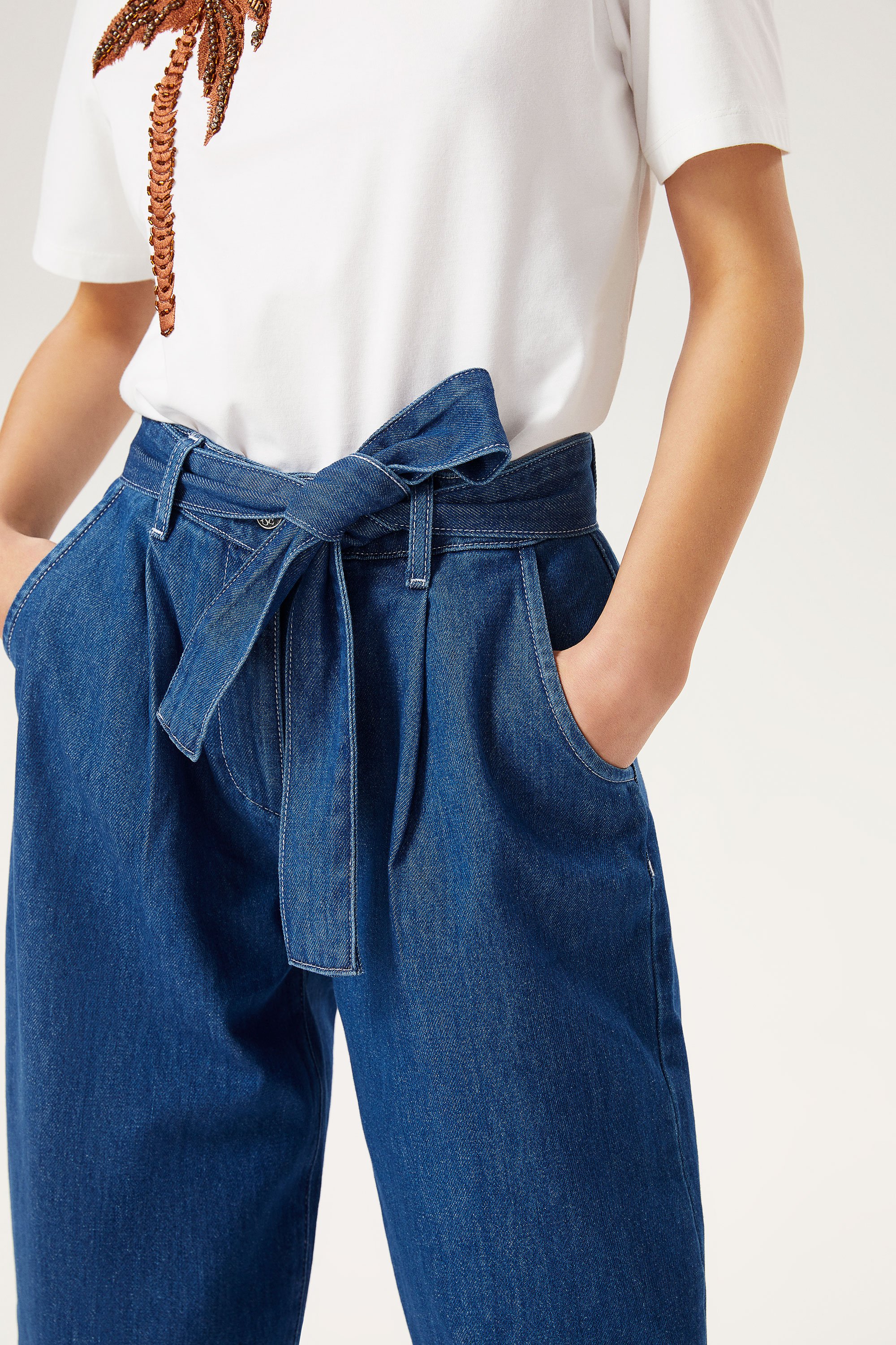 High-Waisted Jean Pants