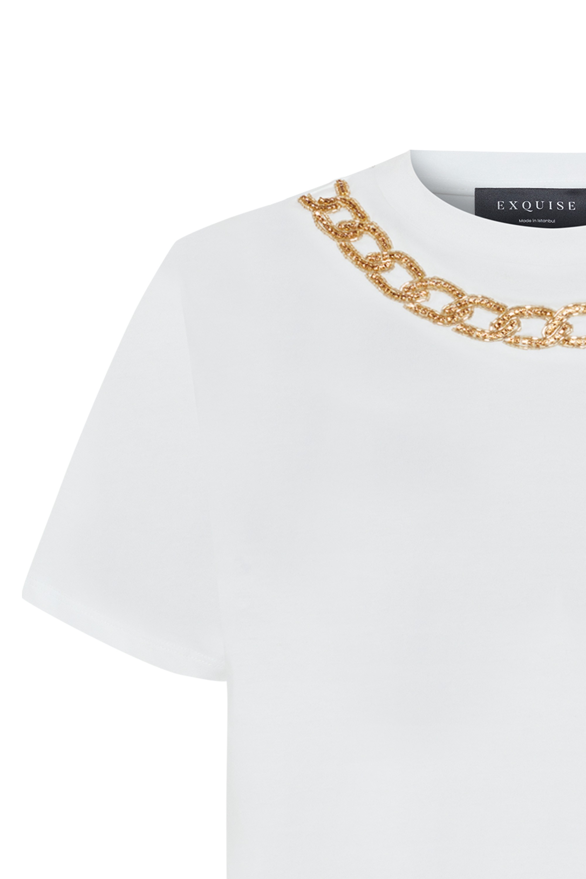 Relaxed Glam Embellished Tee