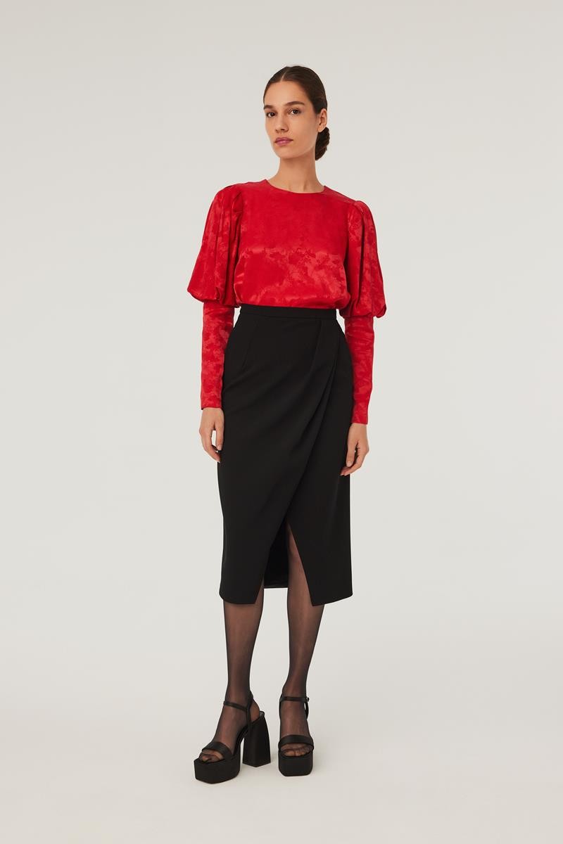 Midi-Length Skirt