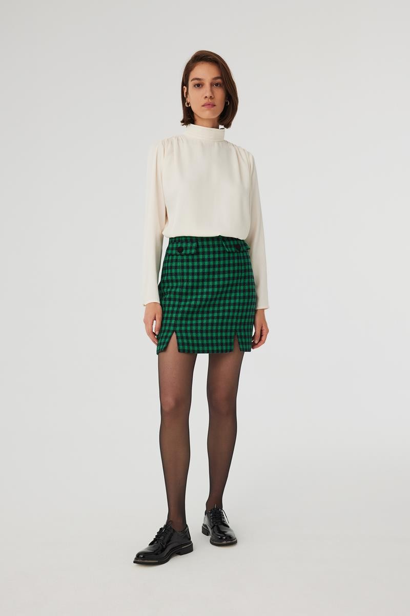 Patterned Mini Skirt 1
