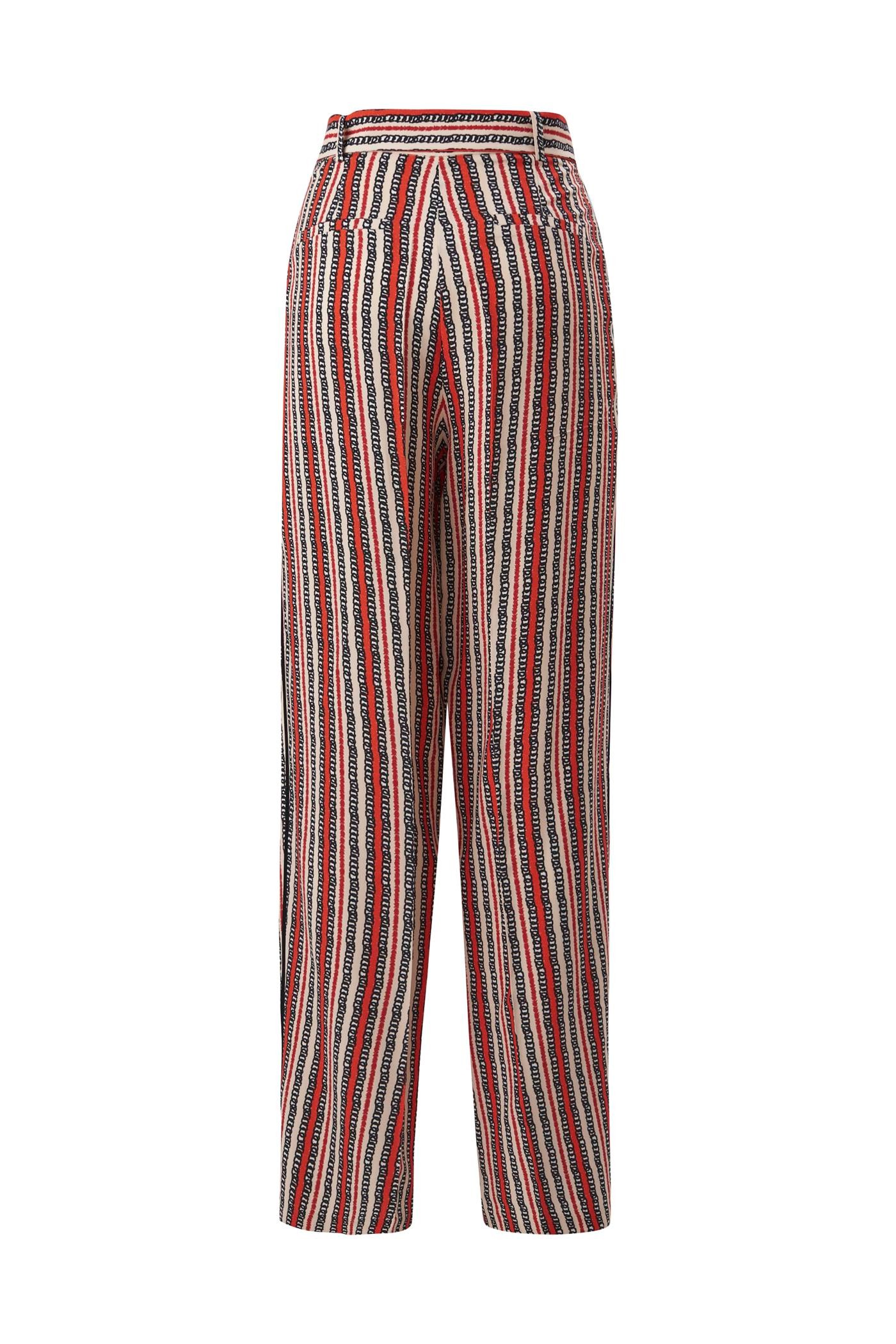 Wide-Legged Printed Pants