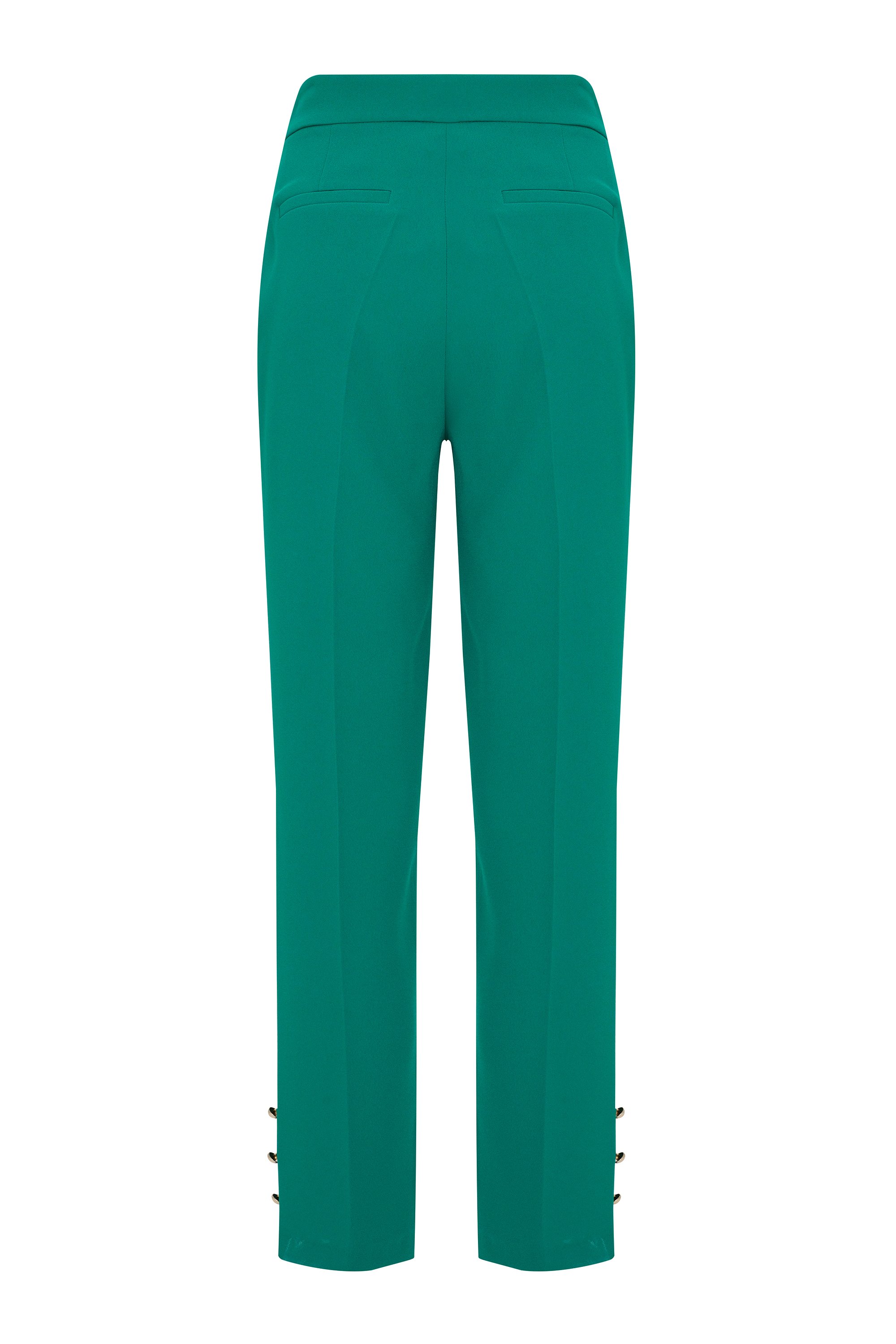 Pants with Button Detail on Cuffs