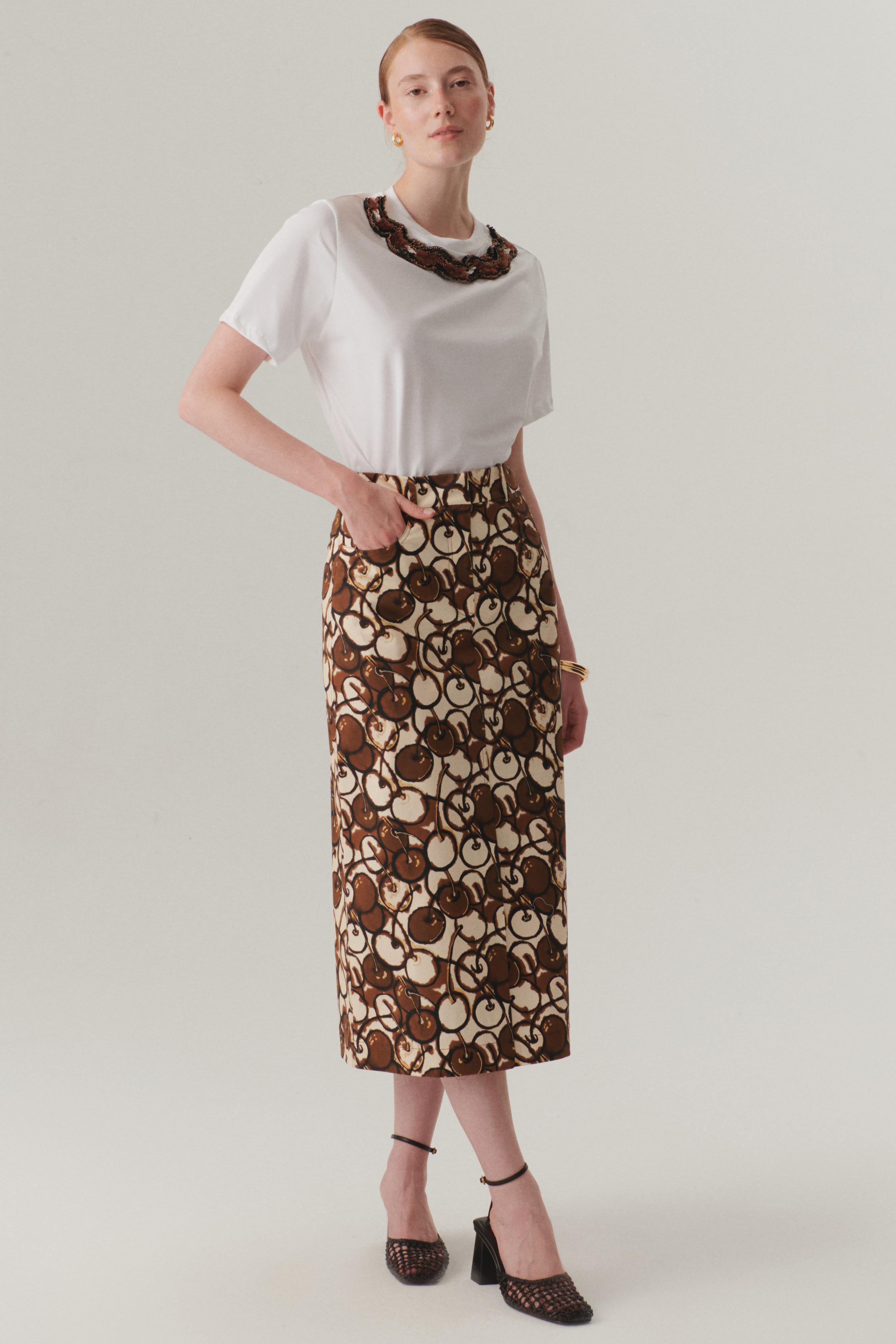 Romantic Flared Midi Skirt