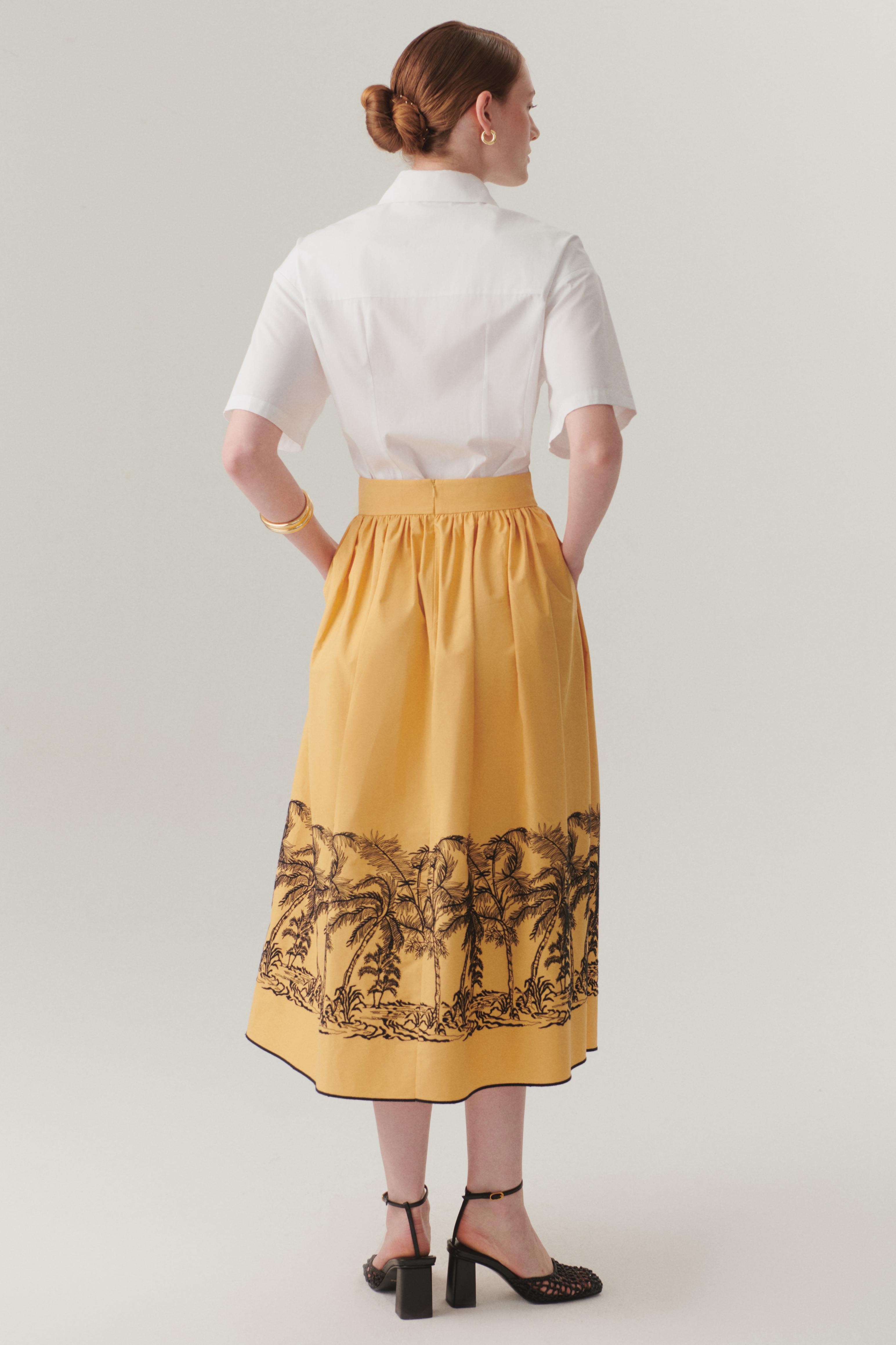 Chic High-Waist Pleated Skirt