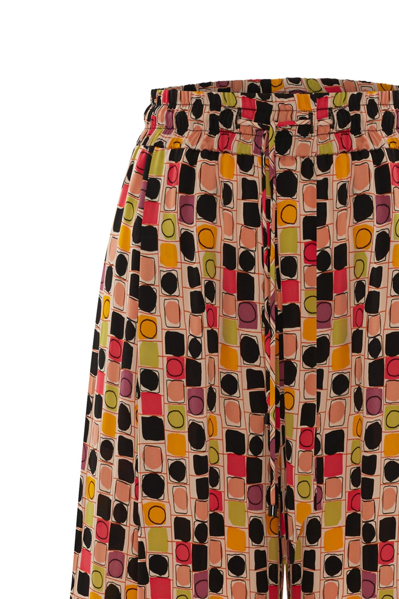 Geometric Patterned Colored Trousers