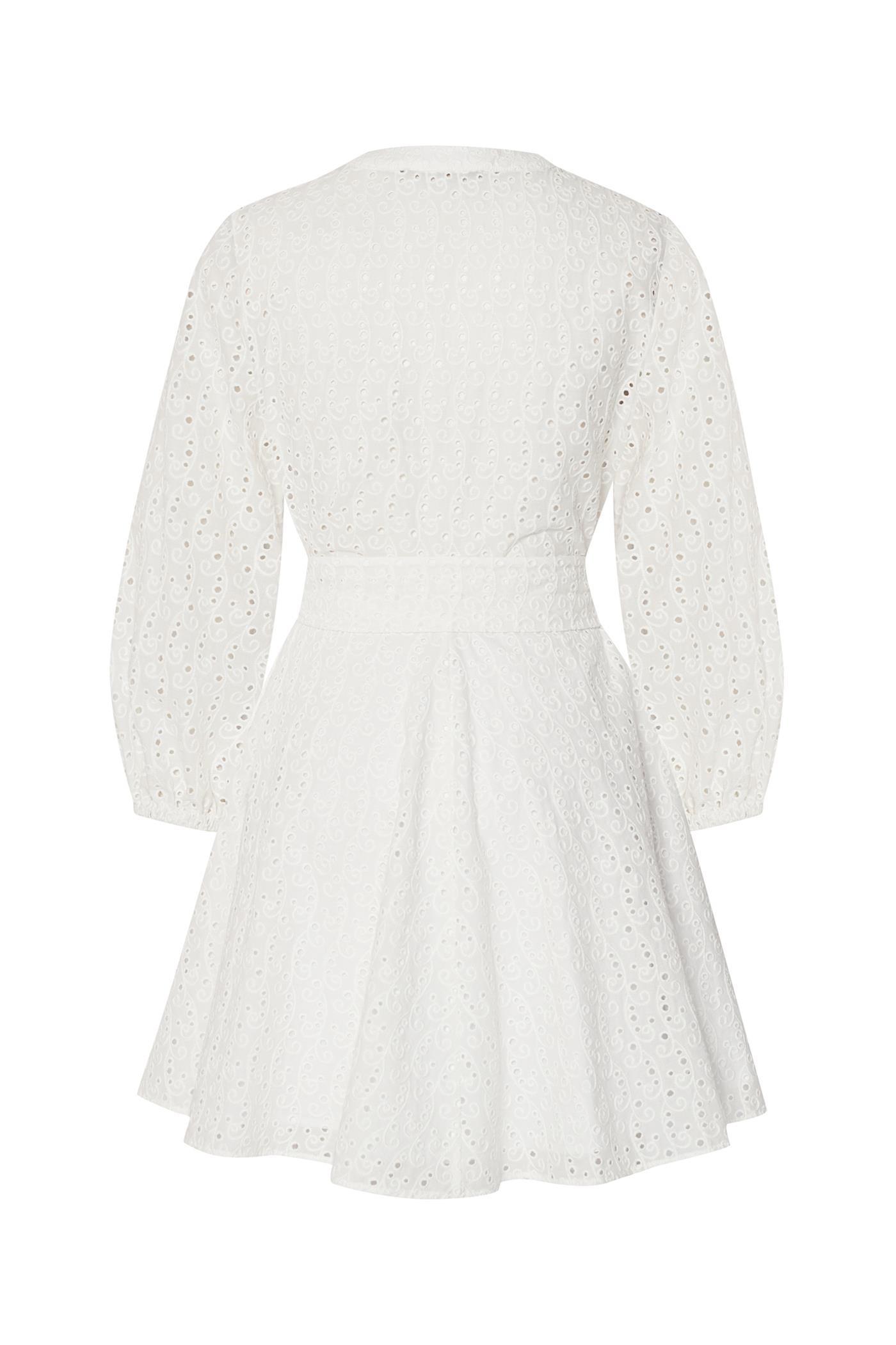 White Lace Mini Dress