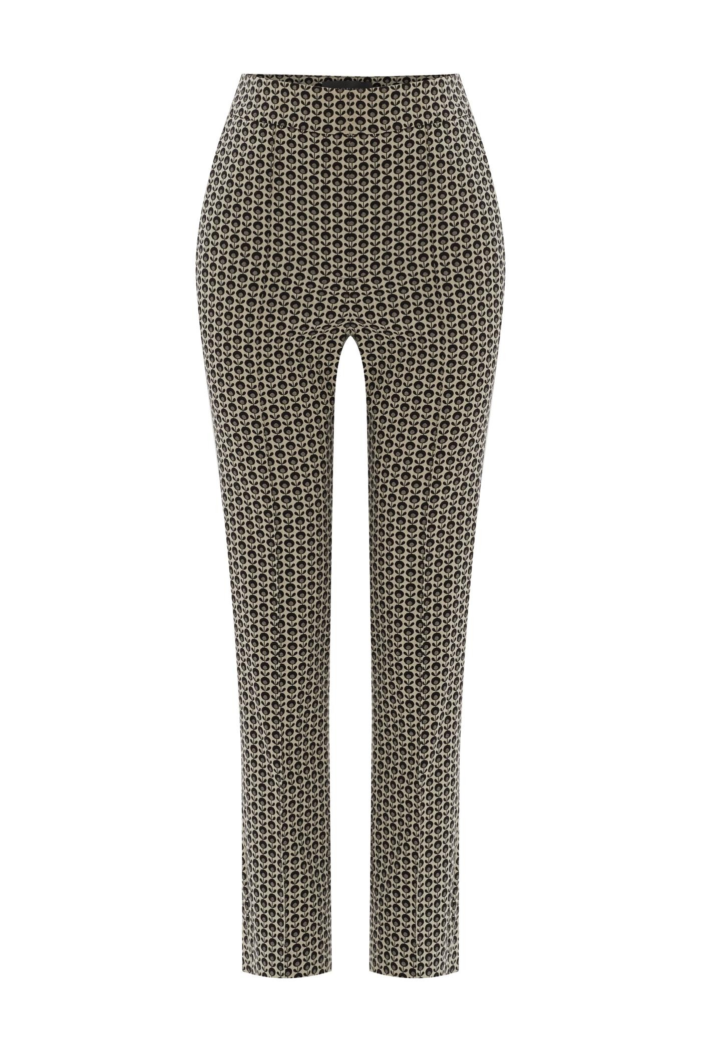 Patterned Cigarette Pants