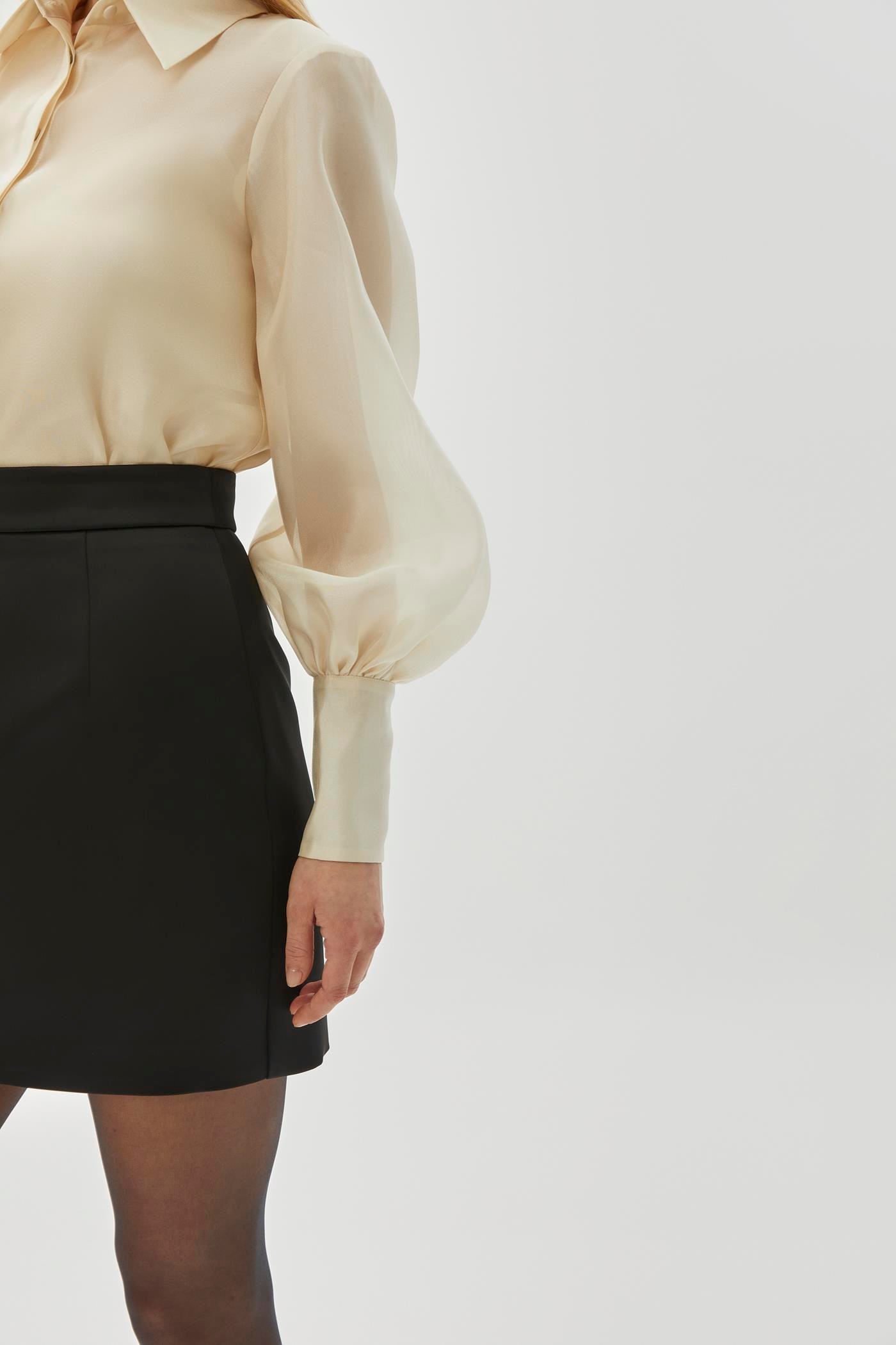 Women’s Slim Fit Black Mini Straight Skirt