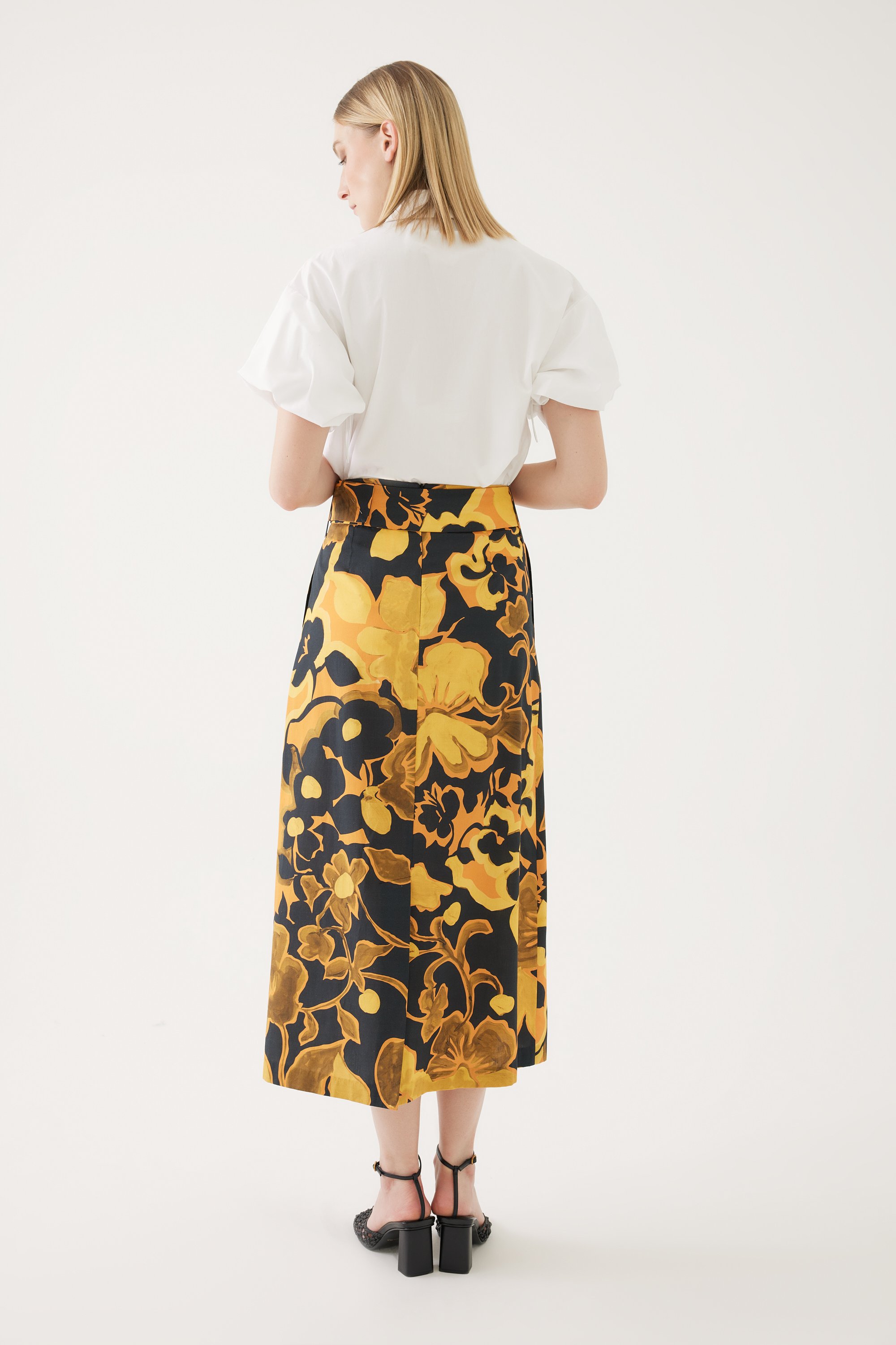 Belted Midi Skirt