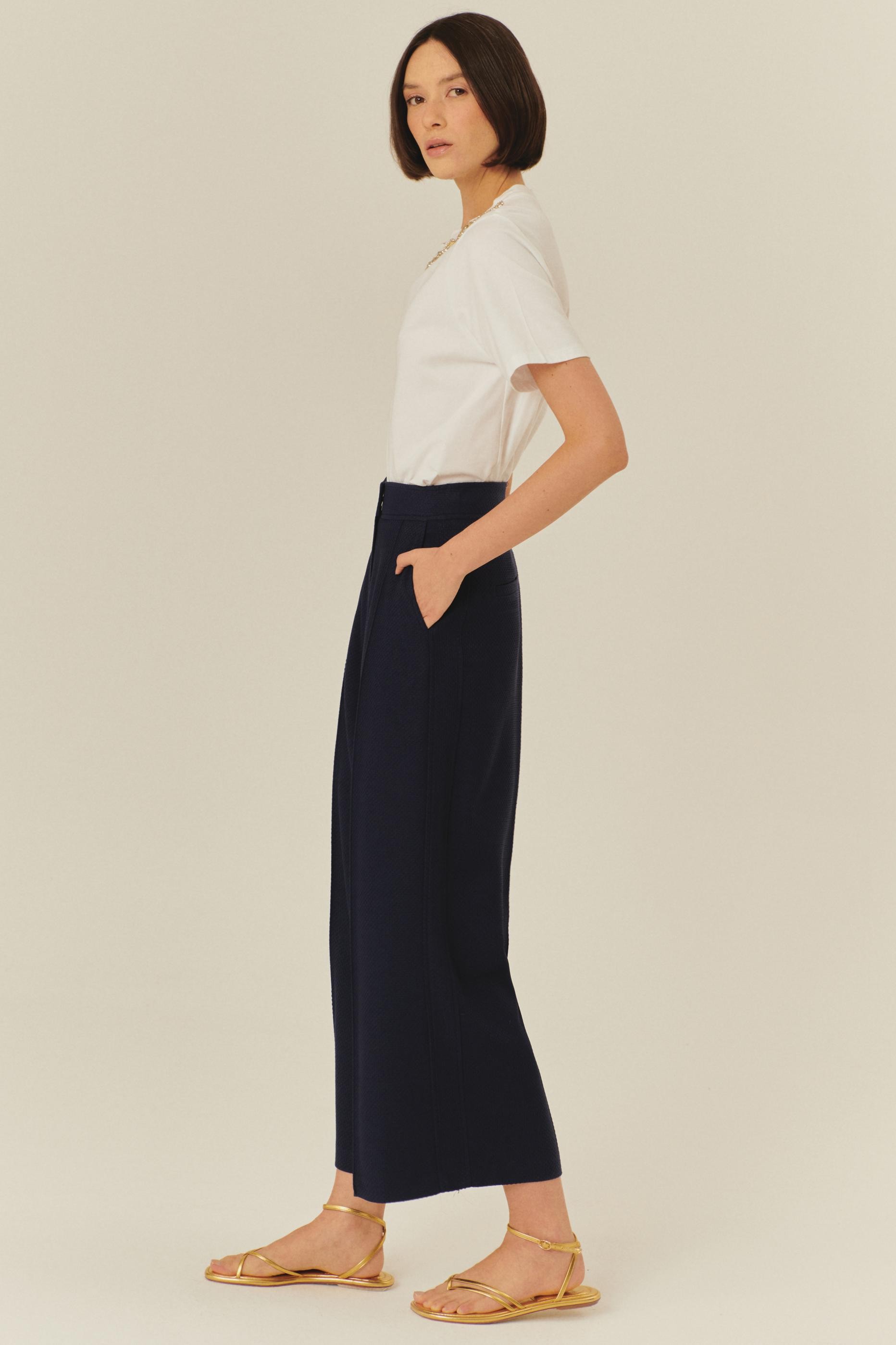 Tailored Wide-Leg Trousers