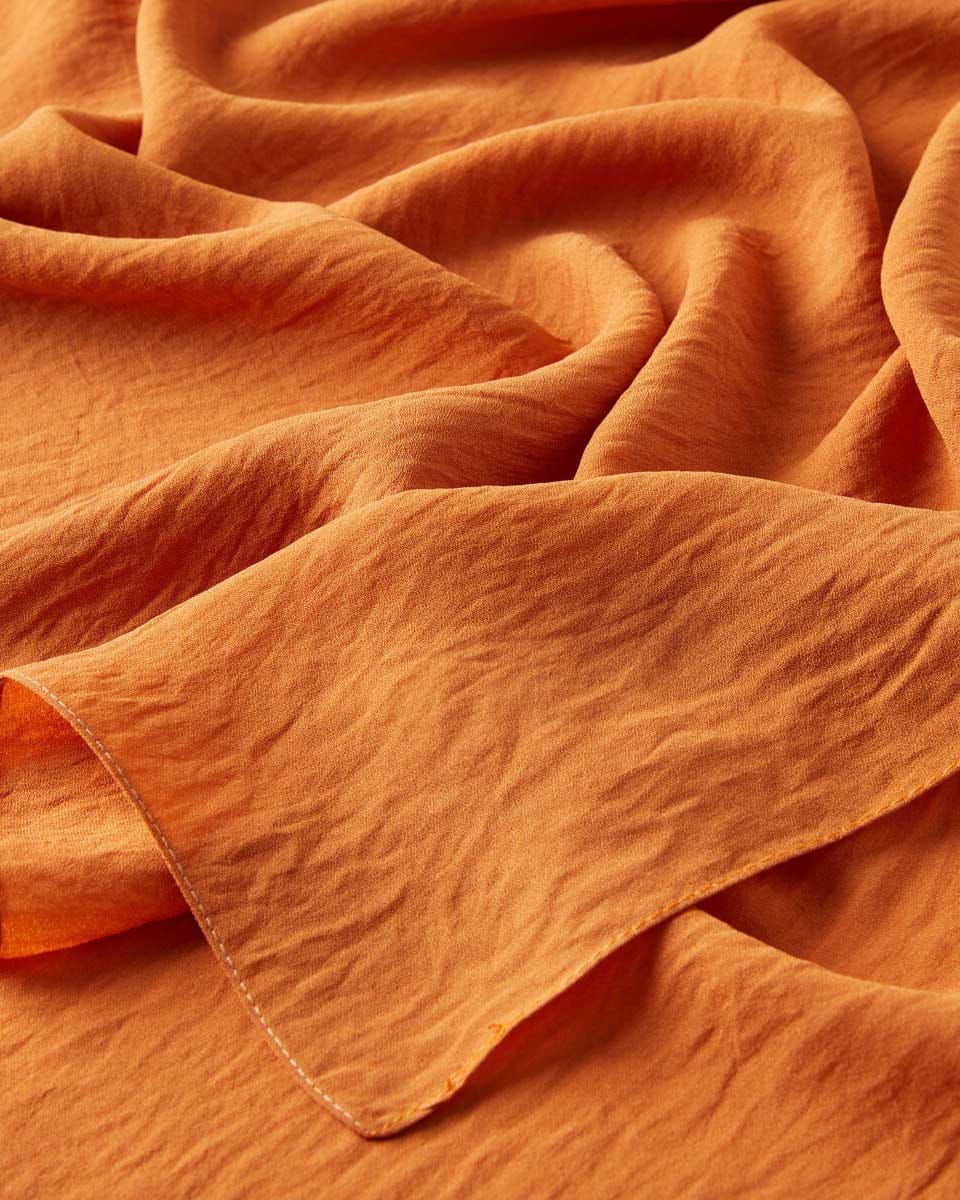 oranj pamuklu şal