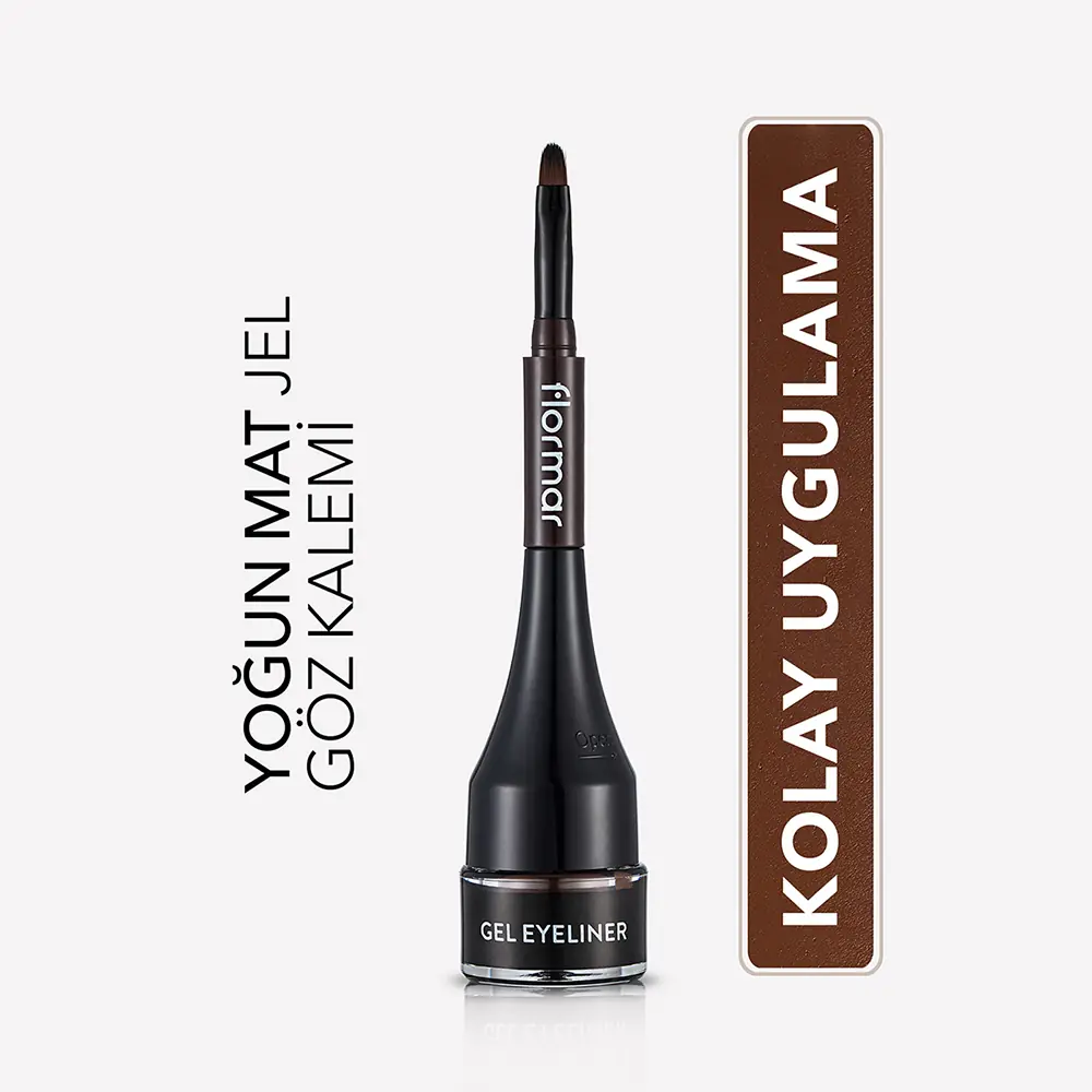 Flormar Yüksek Pigmentli & Uzun Süre Kalıcı Mat Bitişli Jel Eyeliner - 003 Bole