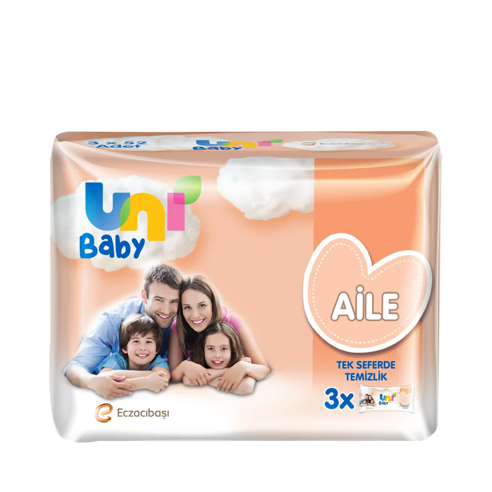 Uni Baby Aile Islak Mendil 3*52