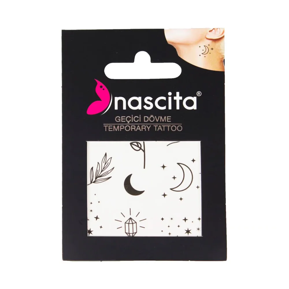 Nascita Rose & Stars Geçici Dövme  S19