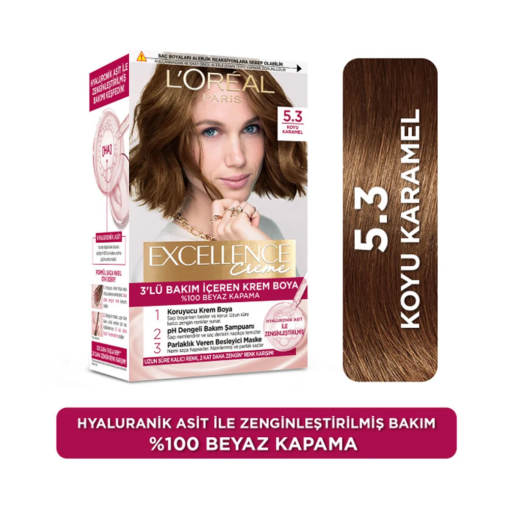 L'Oréal Paris Excellence Creme Saç Boyası 5.3 Koyu Karamel