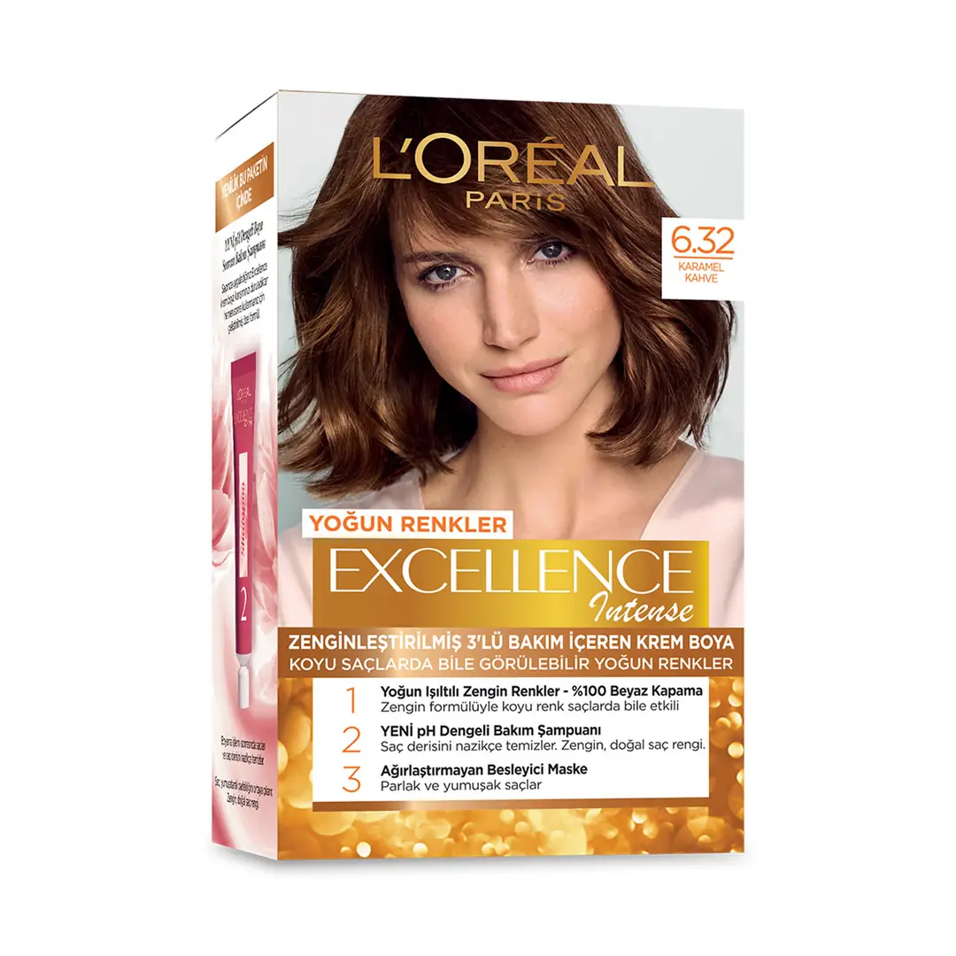 L'Oréal Paris Excellence Intense Saç Boyası 6-32 Karamel Kahve