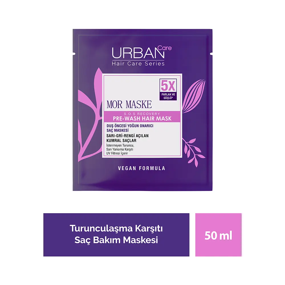 Urban Care Mor Turunculaşma Karşıtı Duş Öncesi Saç Bakım Maskesi 50ml