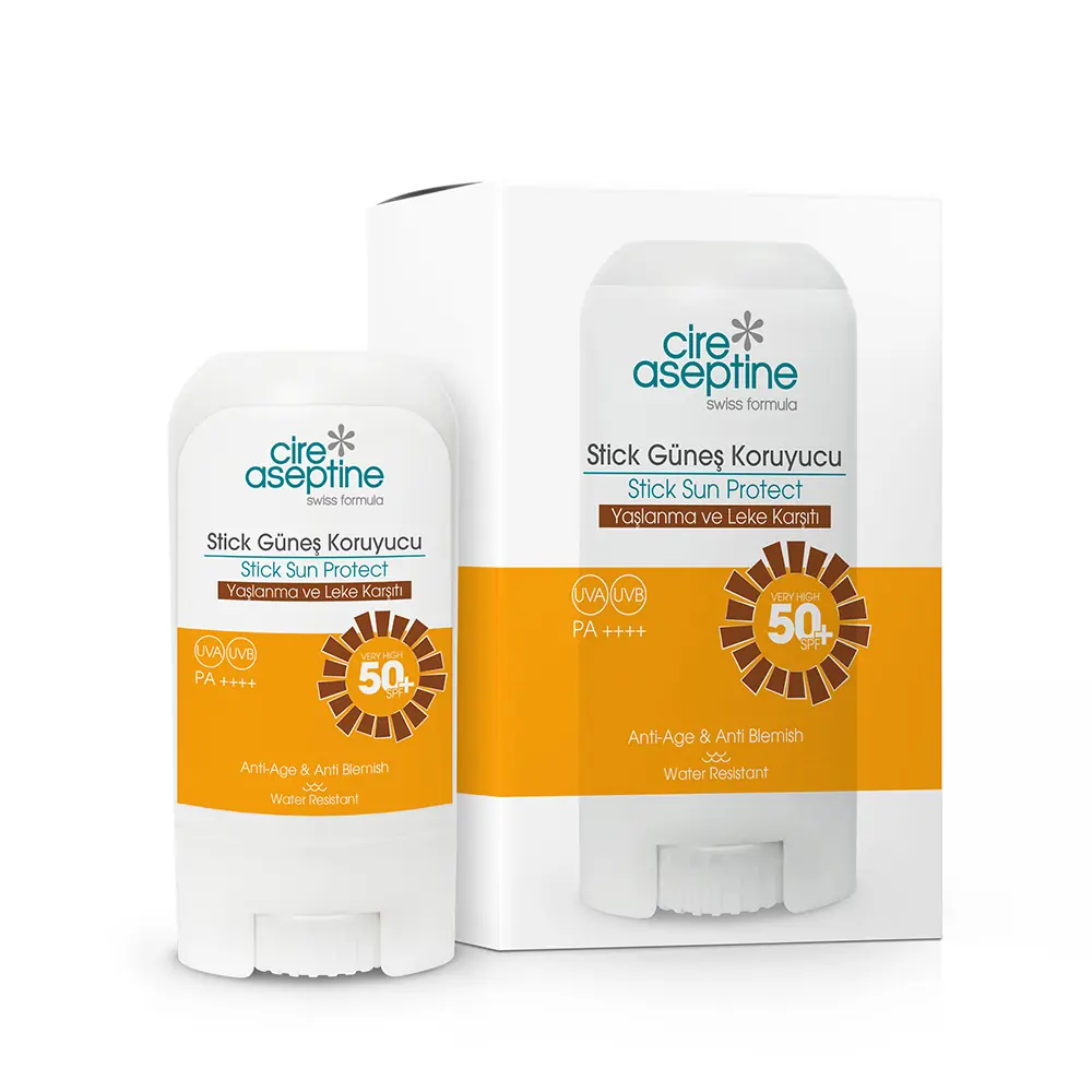 Cire Aseptine Stick Güneş Koruyucu spf50 Yaşlanma Ve Leke Karşıtı 17 Gr