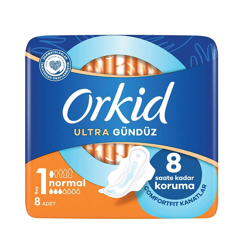 Orkid Ultra Extra Hijyenik Ped Normal Tekli Paket 8 Ped