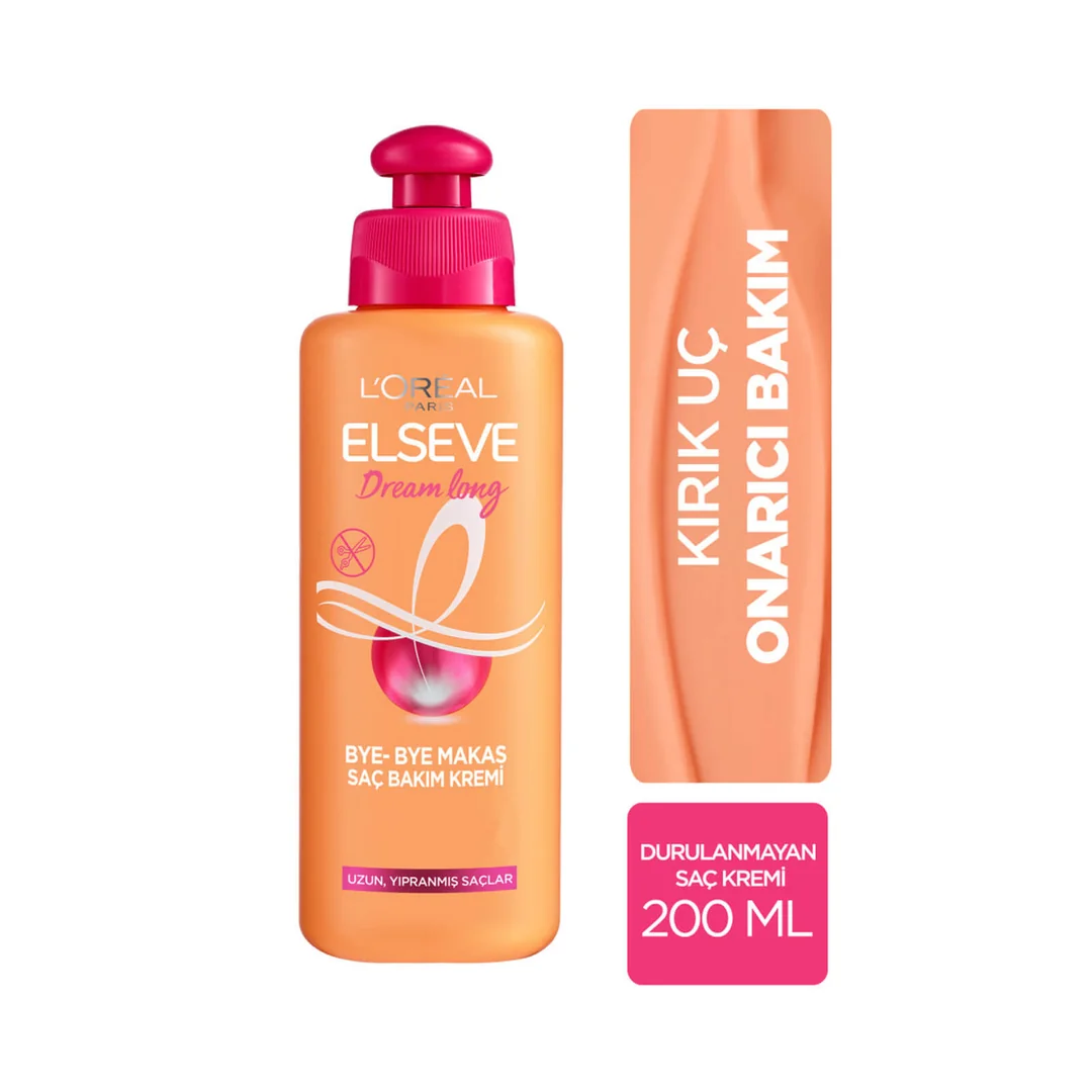 L'Oréal Paris Elseve Dream Long Bye Bye Makas Saç Bakım Kremi 200 Ml