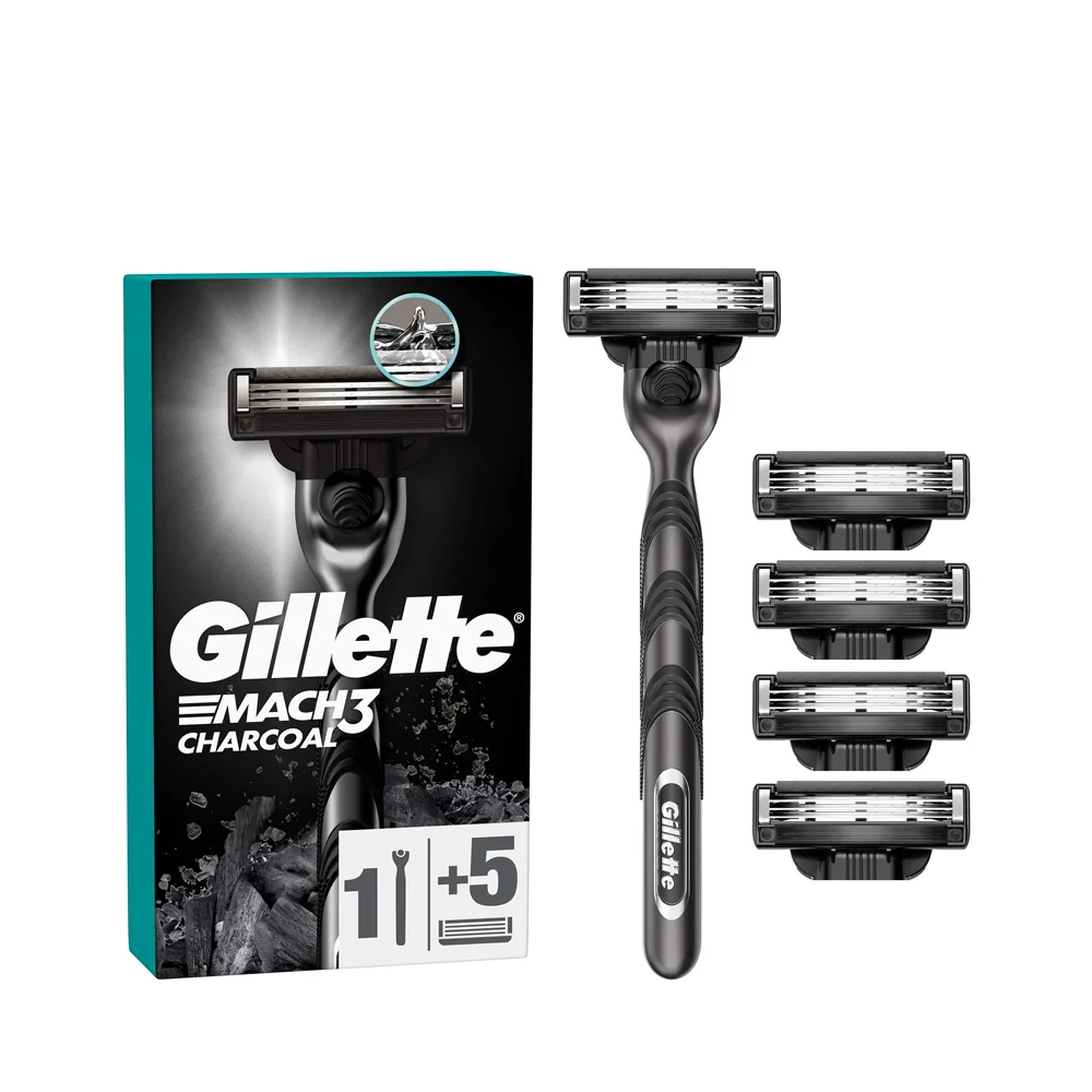 Gillette Mach3 Charcoal Tıraş Makinesi Yedekli