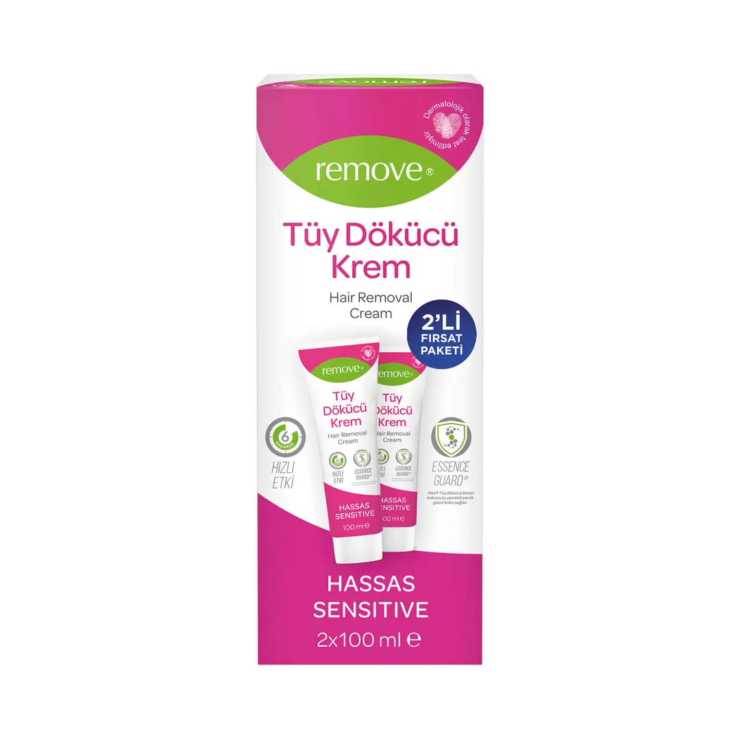 Remove Tüy Dökücü Krem 100 Ml X 2 Hassas Ciltler