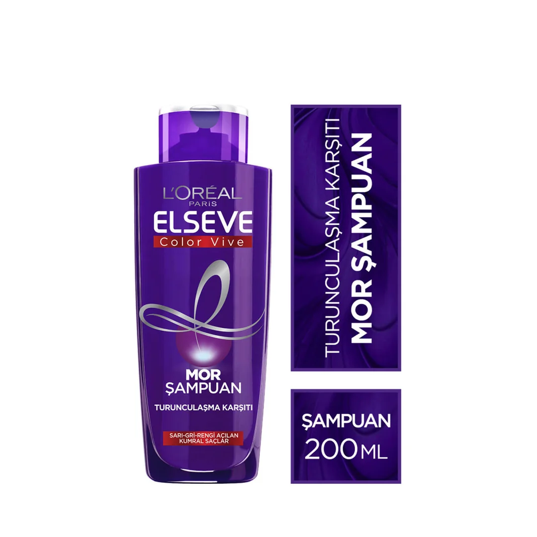 L'Oréal Paris Elseve Turunculaşma Karşıtı Mor Şampuan 200 Ml