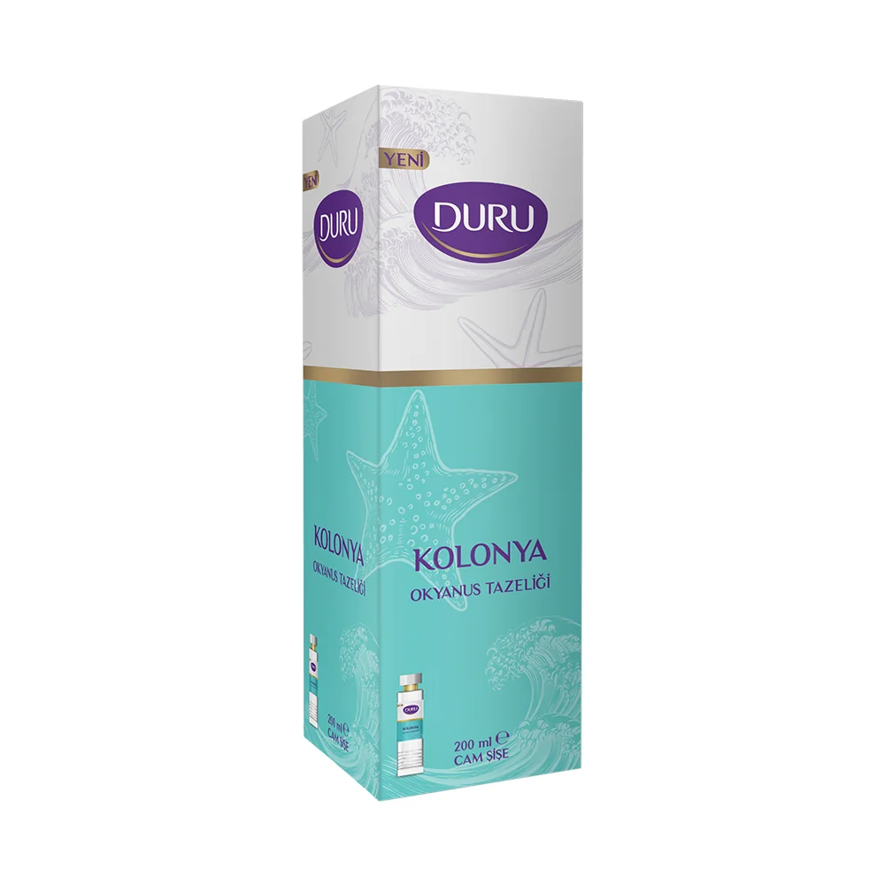 Duru Okyanus Ferahlığı Kolonya Cam Şişe 200 Ml