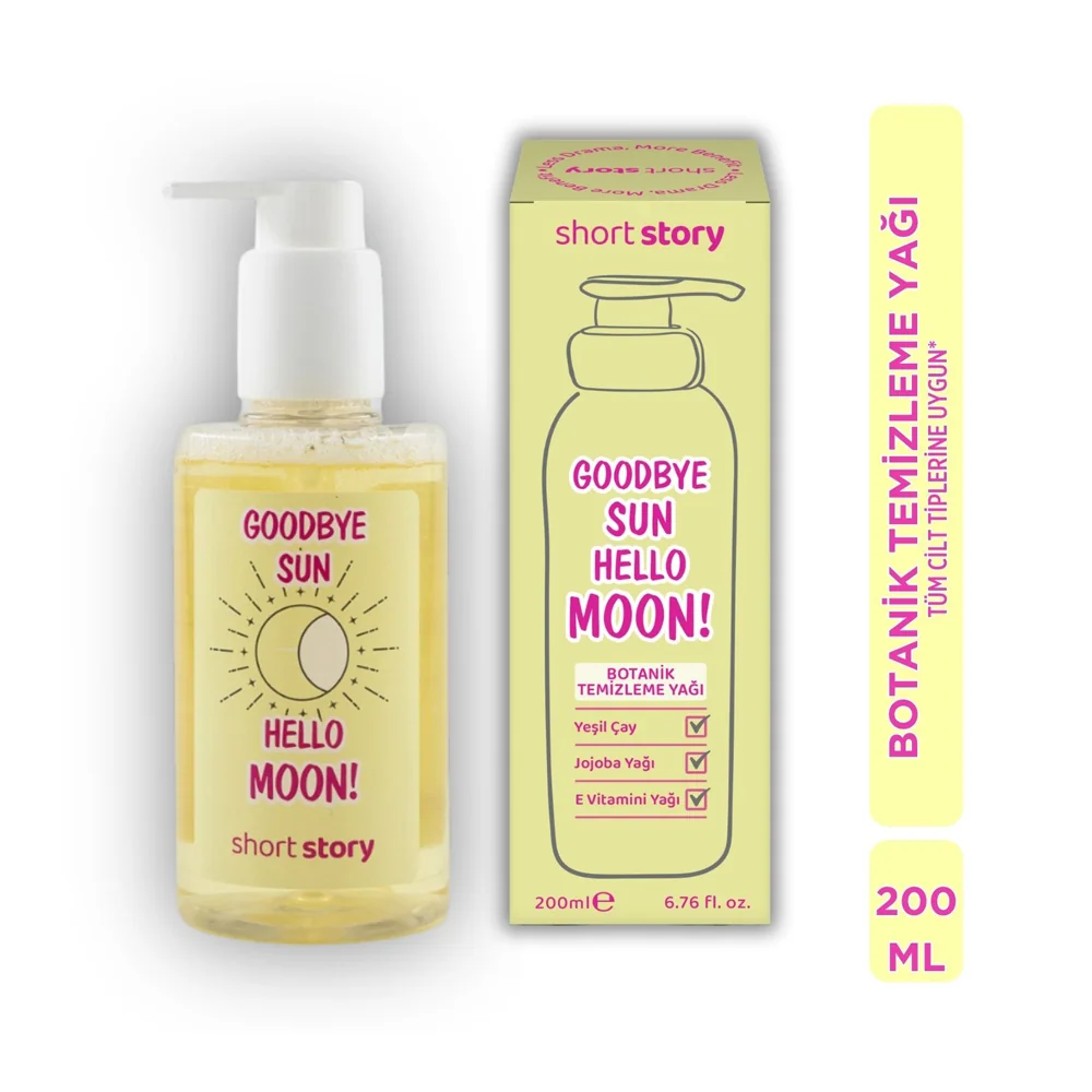 Short Story Goodbye Sun Hello Moon! Botanik Yüz Temizleme Yağı 200 Ml