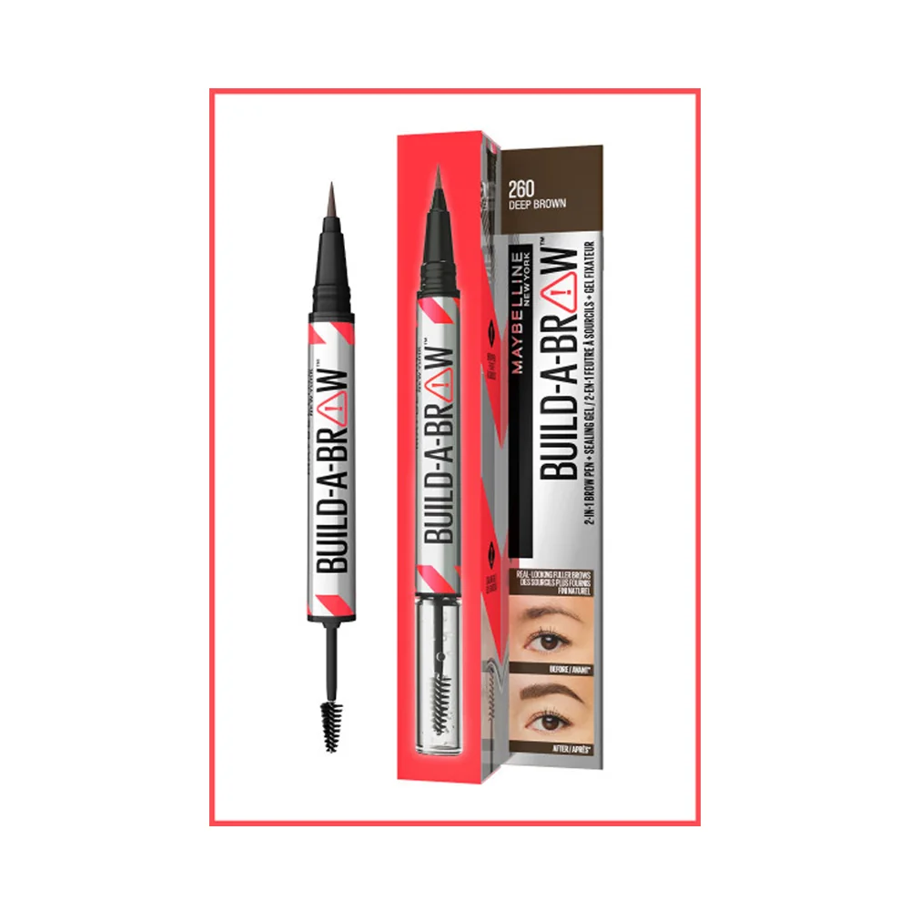 Maybelline New York Build a Brow 2in1 Kaş Kalemi ve Jeli Deep Brown