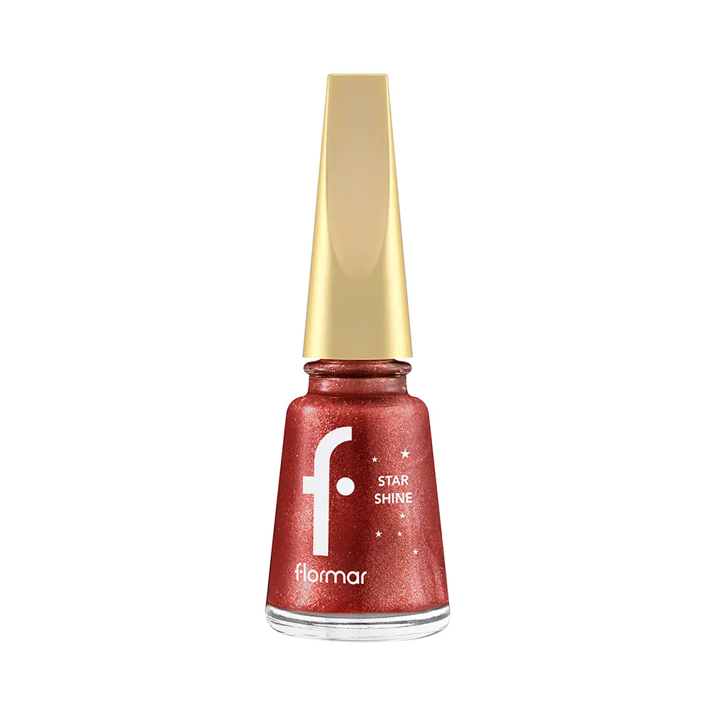 Flormar Star Shine Yüksek Pigmentli & Parlak Bitişli Metalik Oje 044 Scarlet Sparkle – 044 Scarlet Sparkle