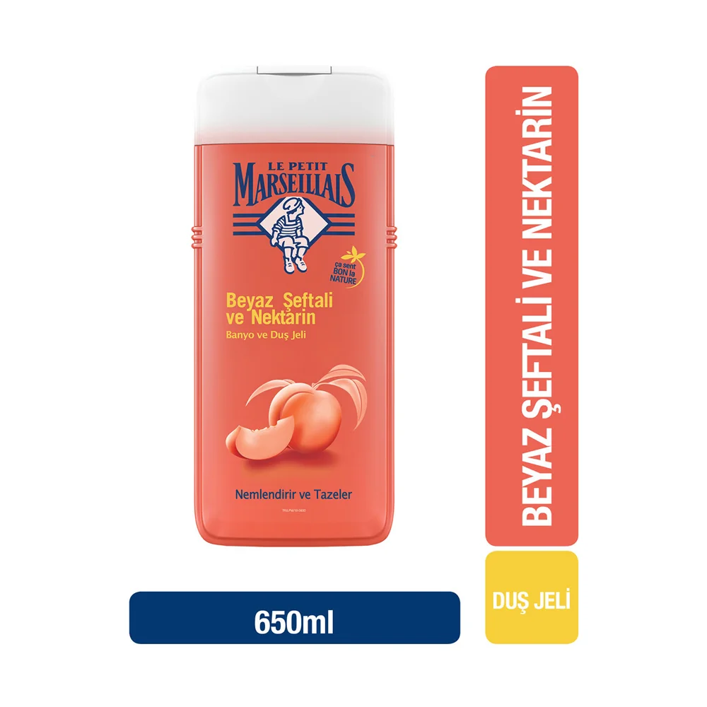 Le Petit Marseillais Duş Jeli Beyaz Şeftali Ve Nektarin 650 Ml